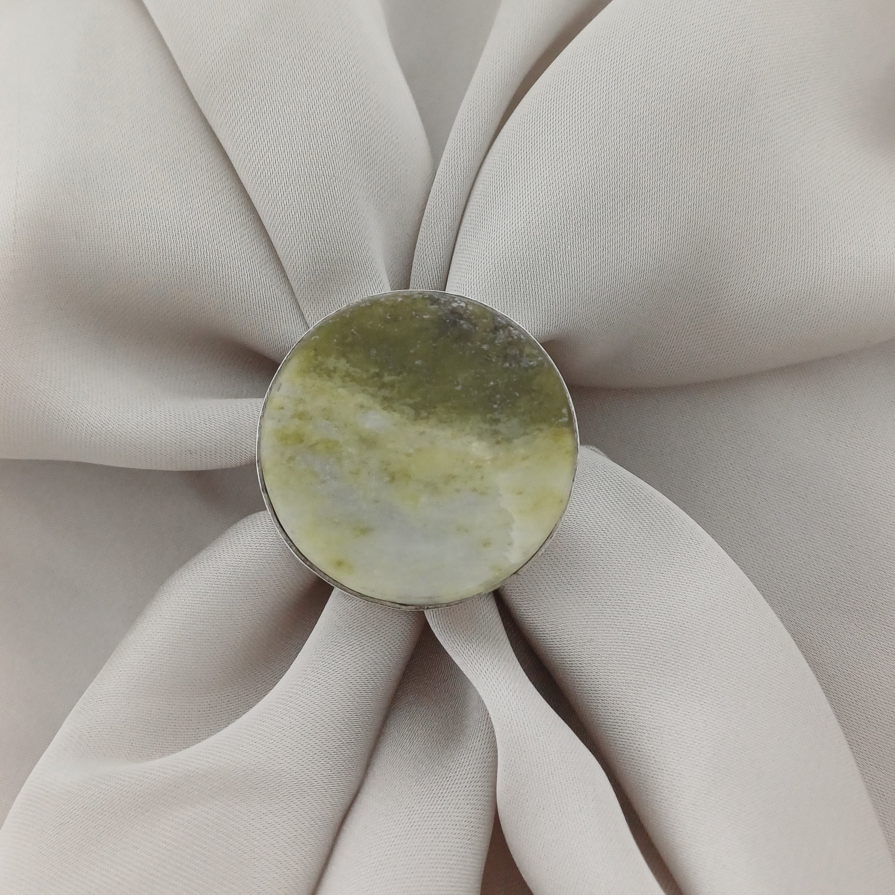 Handmade Serpentine Vintage Style Boho Gemstone Ring