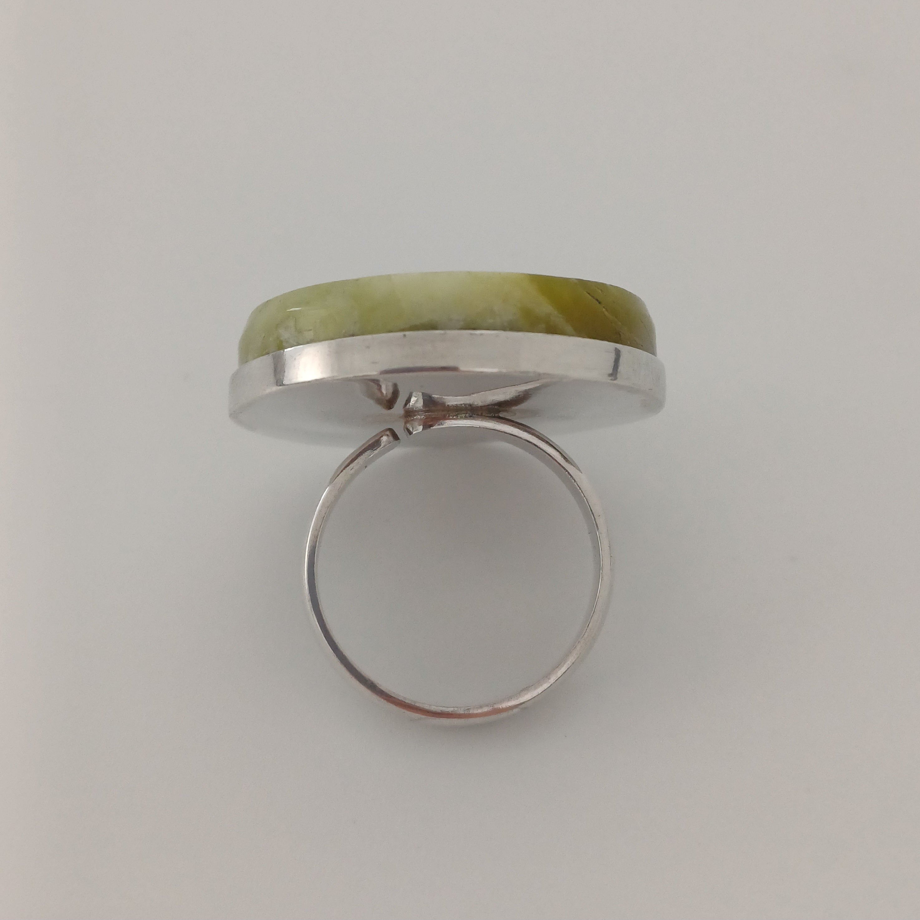 Handmade Serpentine Vintage Style Boho Gemstone Ring