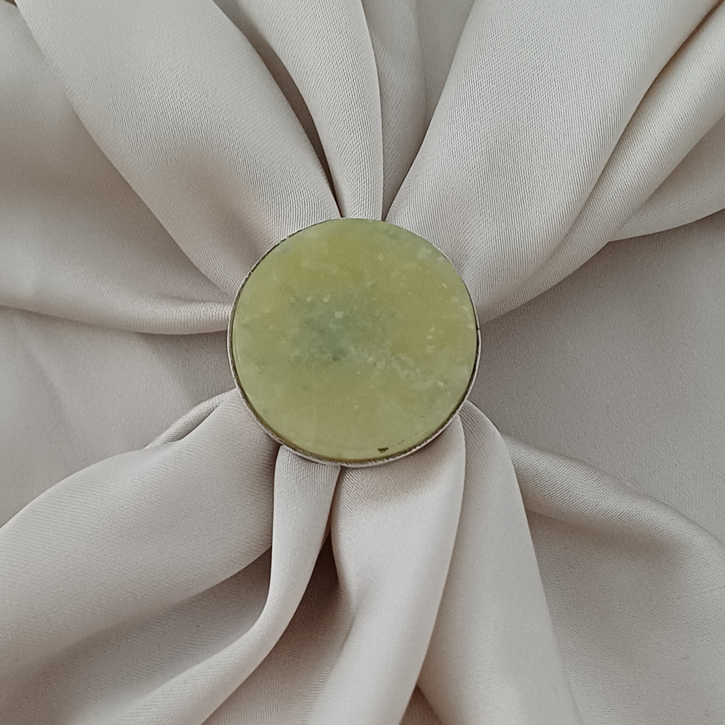 Handmade Serpentine Vintage Style Boho Gemstone Ring