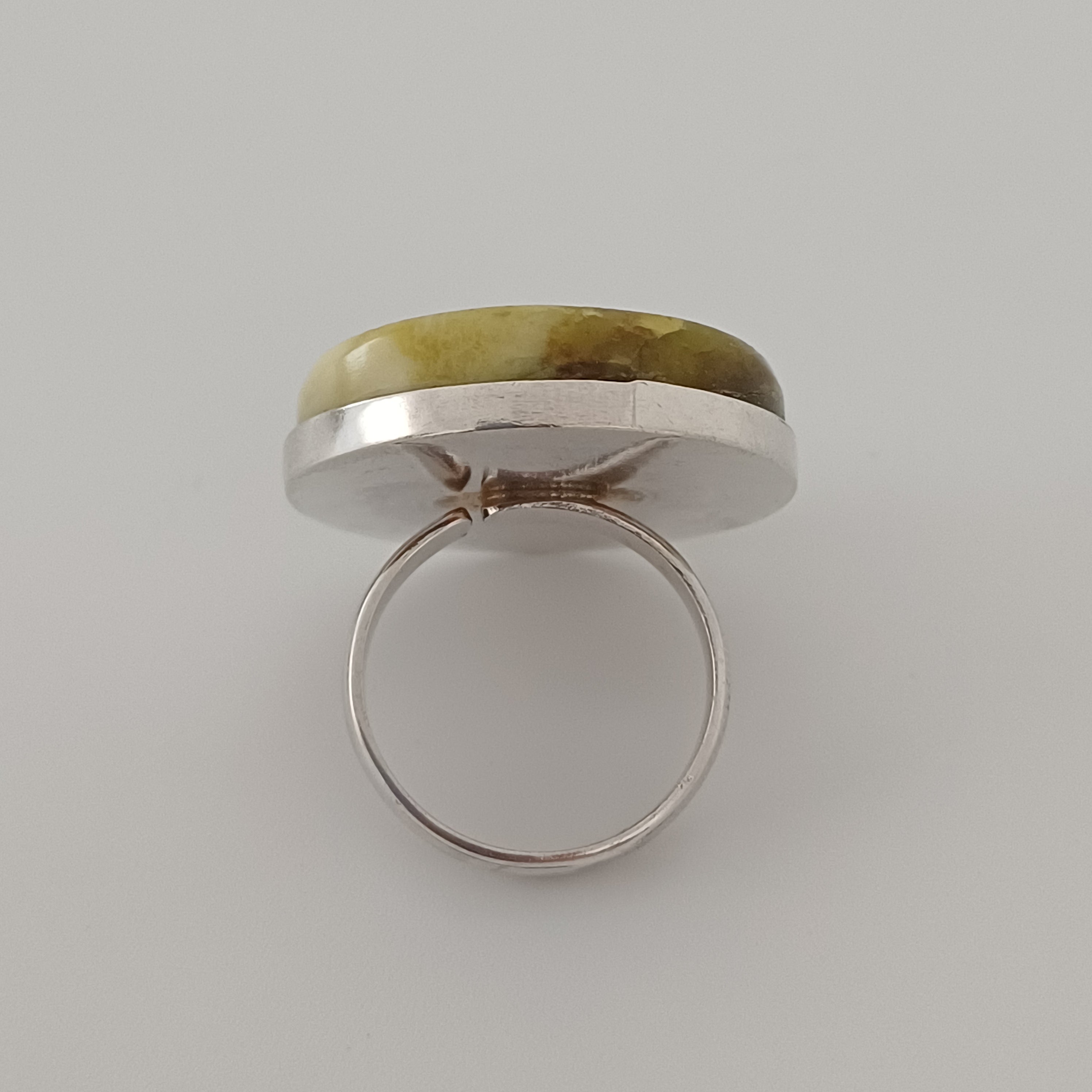 Handmade Serpentine Vintage Style Boho Gemstone Ring
