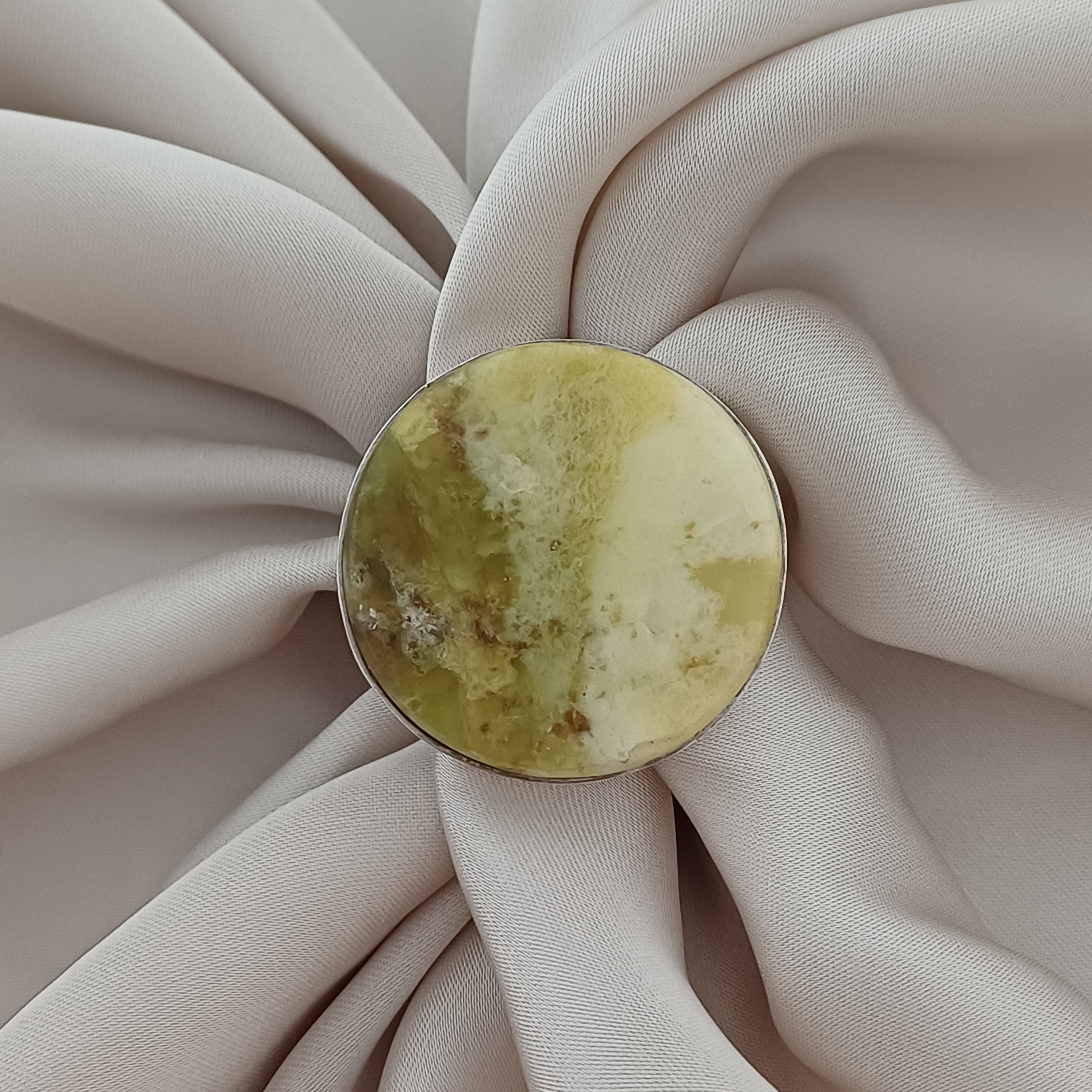 Handmade Serpentine Vintage Style Boho Gemstone Ring