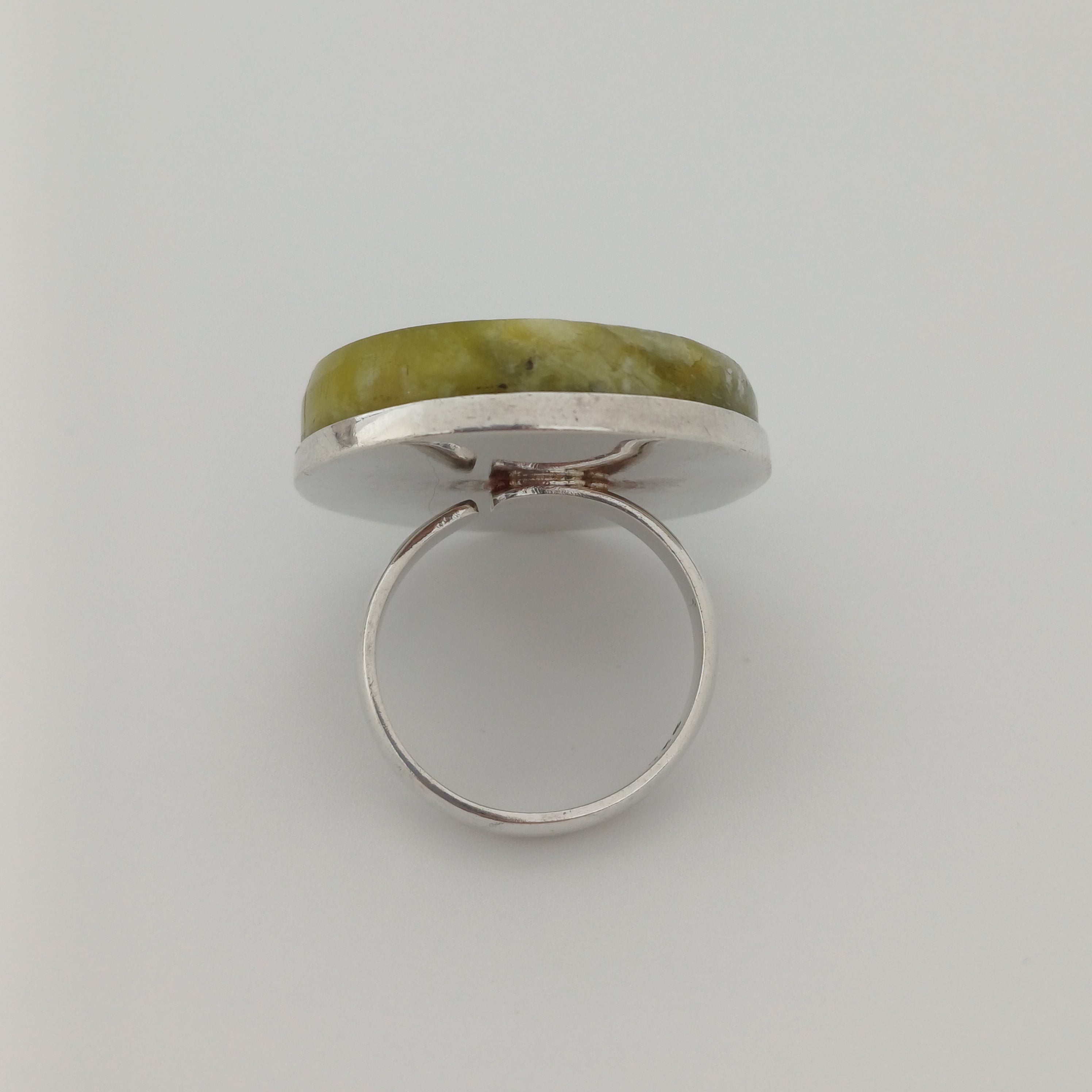Handmade Serpentine Vintage Style Boho Gemstone Ring