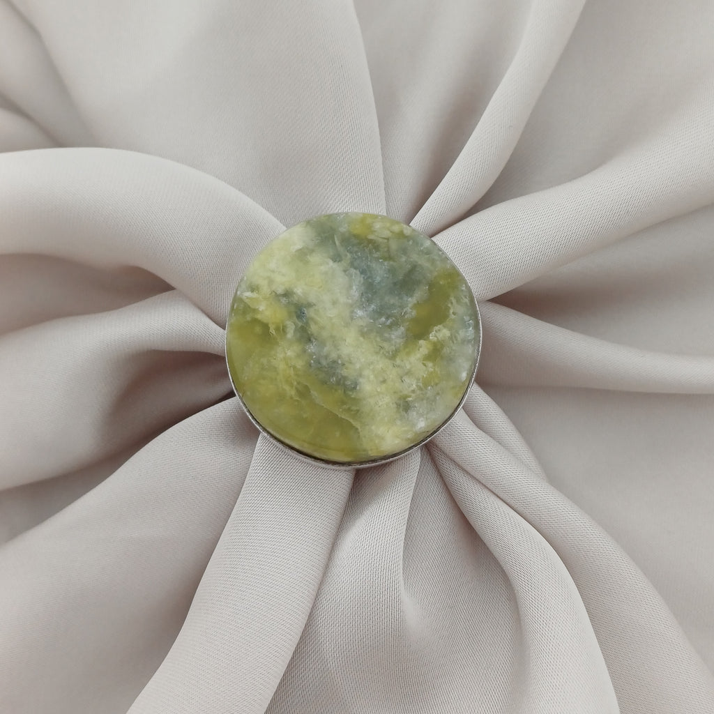 Handmade Serpentine Vintage Style Boho Gemstone Ring
