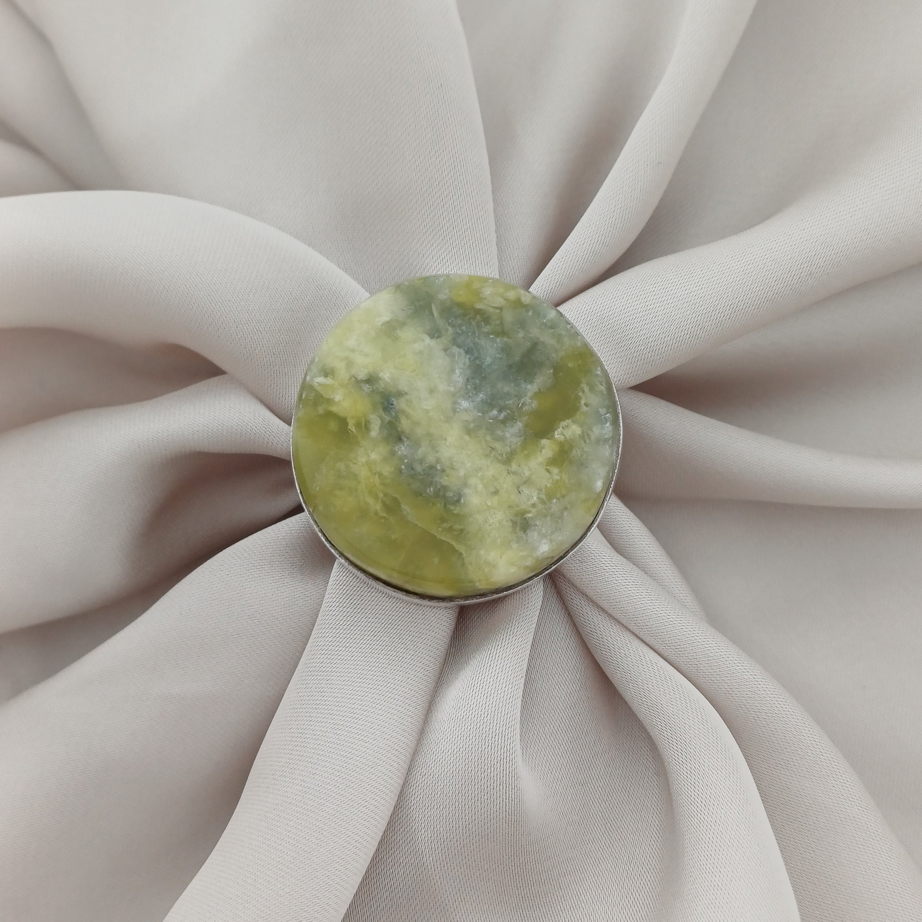 Handmade Serpentine Vintage Style Boho Gemstone Ring