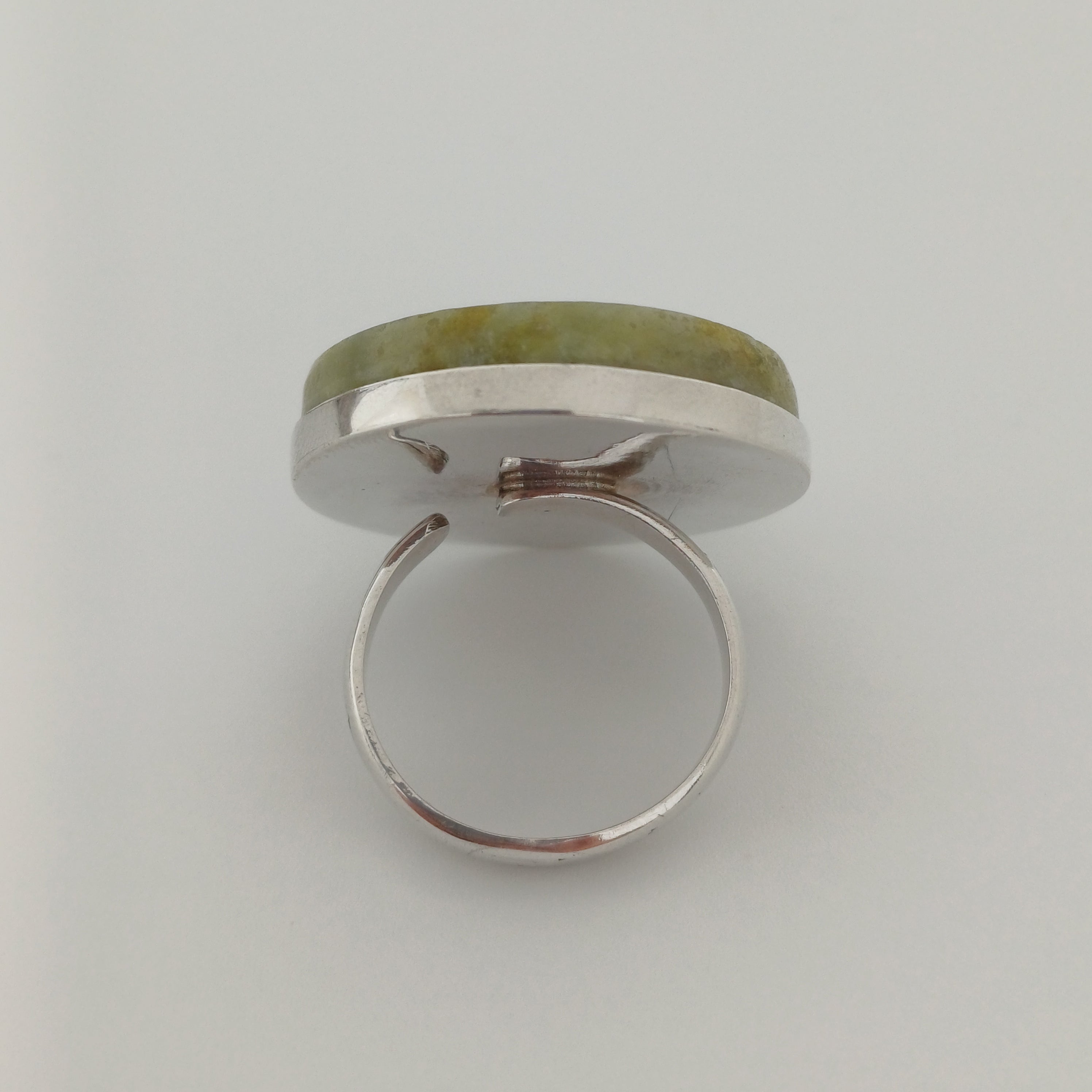 Handmade Serpentine Vintage Style Boho Gemstone Ring