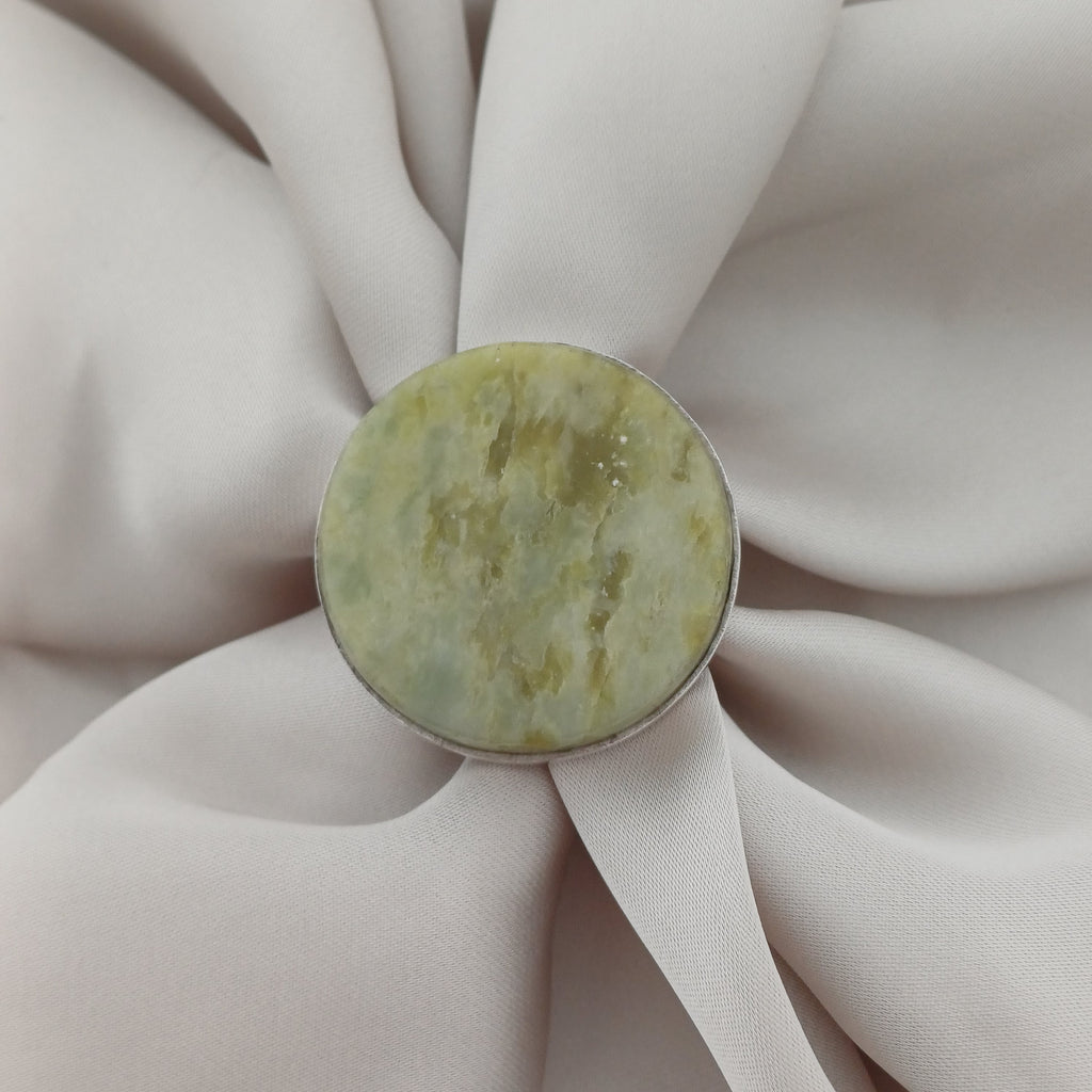 Handmade Serpentine Vintage Style Boho Gemstone Ring