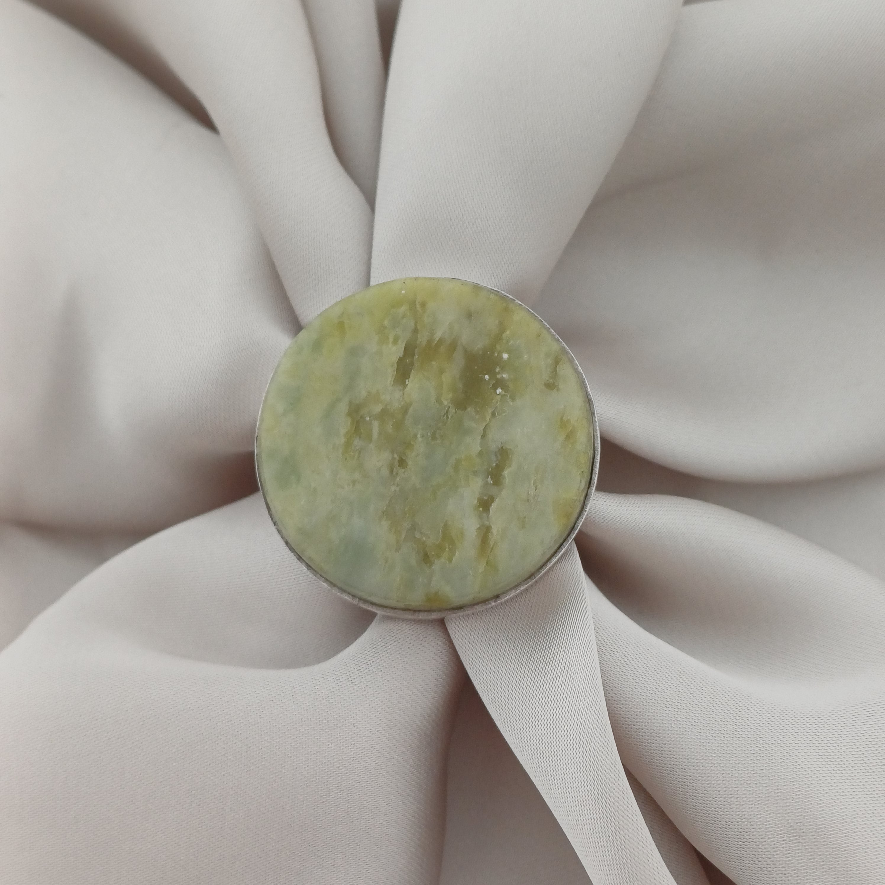 Handmade Serpentine Vintage Style Boho Gemstone Ring