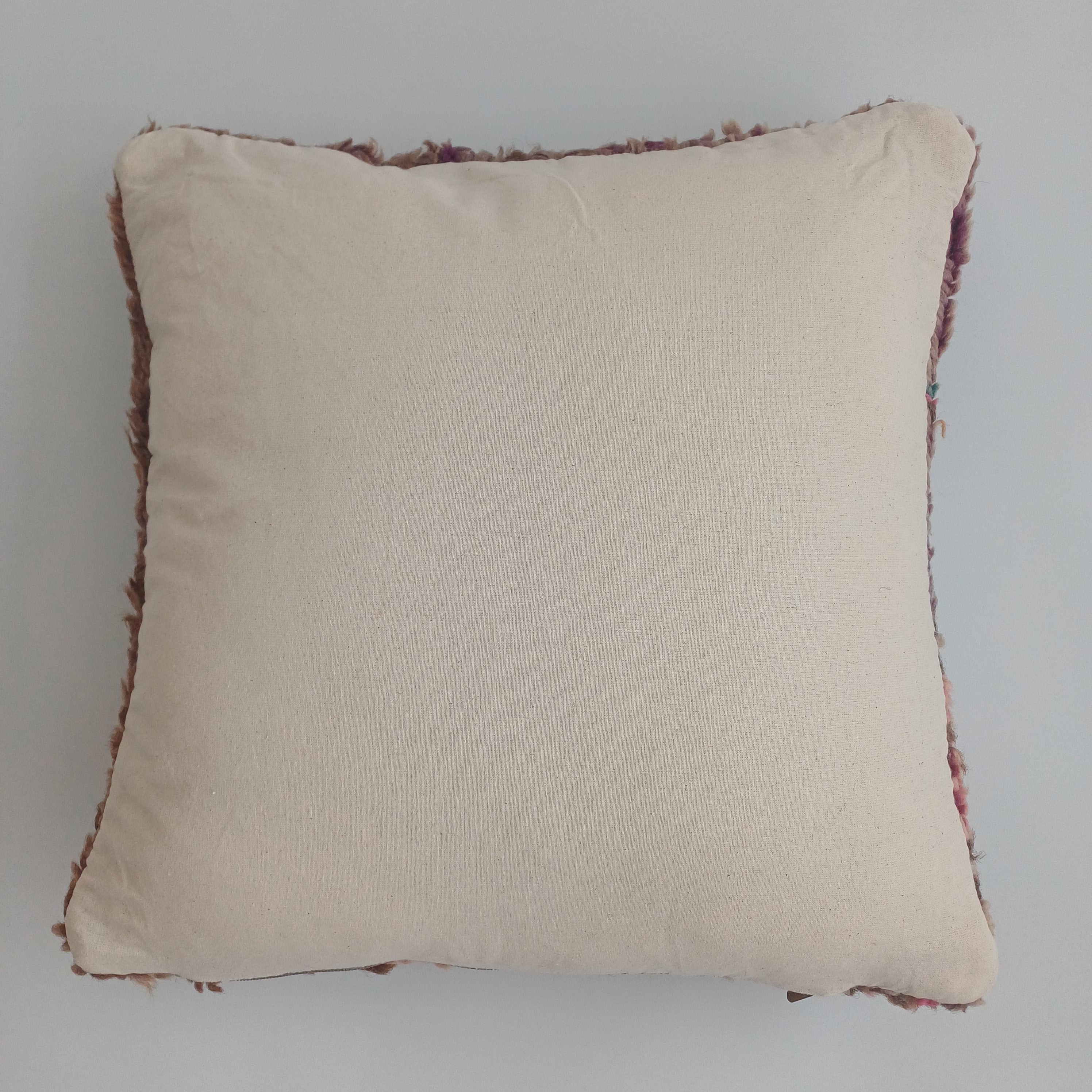 Moroccan Vintage Wool Multicoloured Cushion Cover 16''x16'' / 42x42 CM