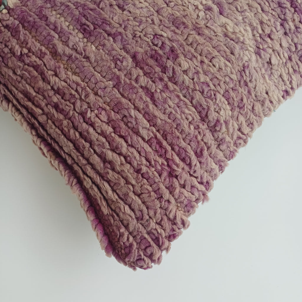 Moroccan Vintage Wool Multicoloured Cushion Cover 16''x16'' / 42x42 CM