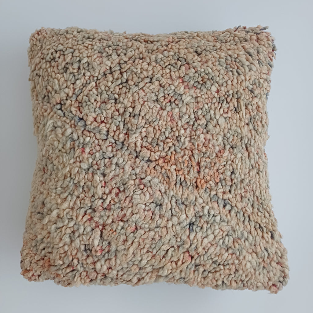 Moroccan Vintage Wool Multicoloured Cushion Cover 16''x16'' / 42x42 CM