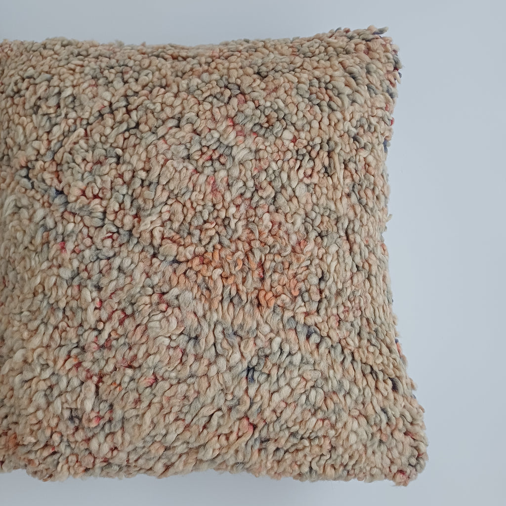 Moroccan Vintage Wool Multicoloured Cushion Cover 16''x16'' / 42x42 CM