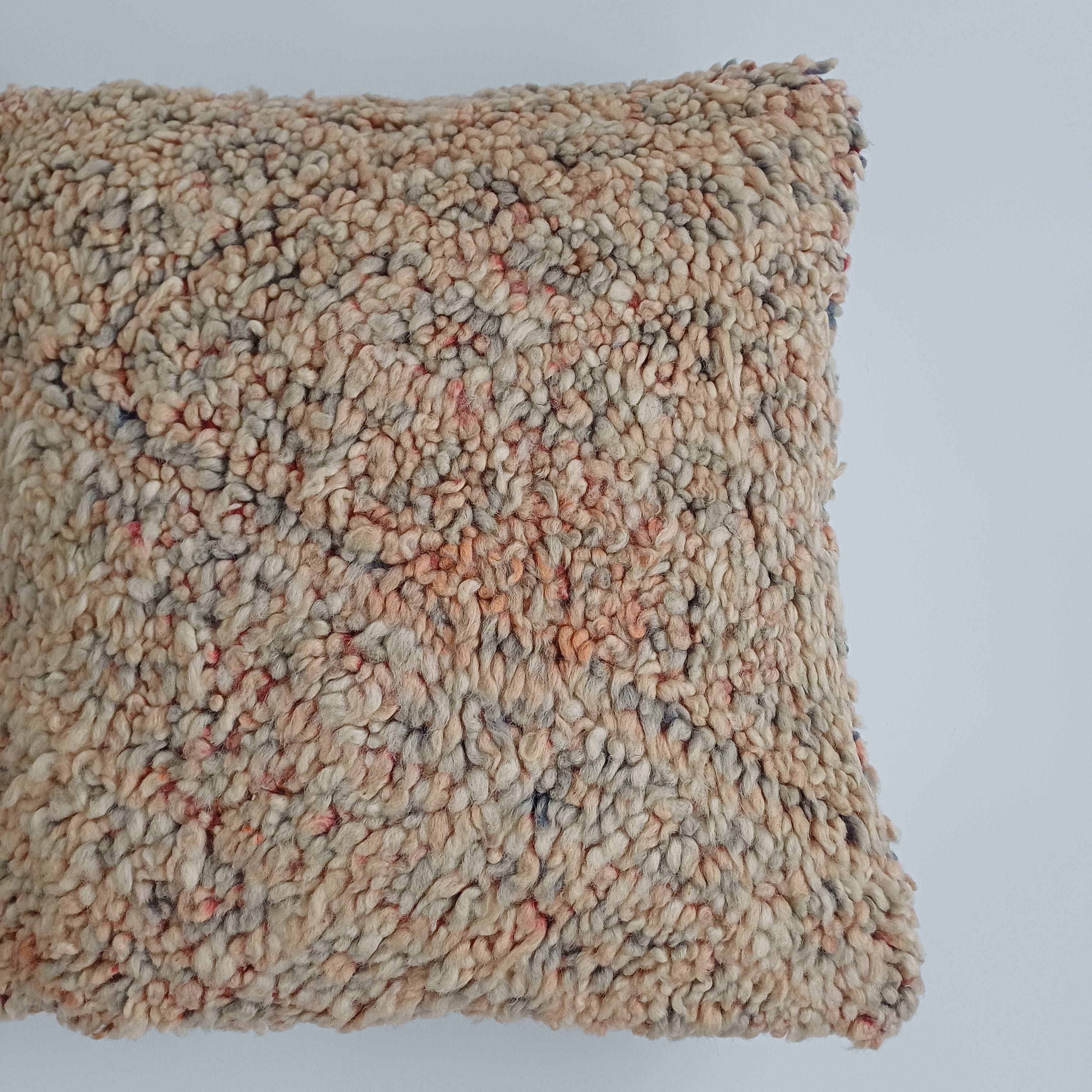 Moroccan Vintage Wool Multicoloured Cushion Cover 16''x16'' / 42x42 CM