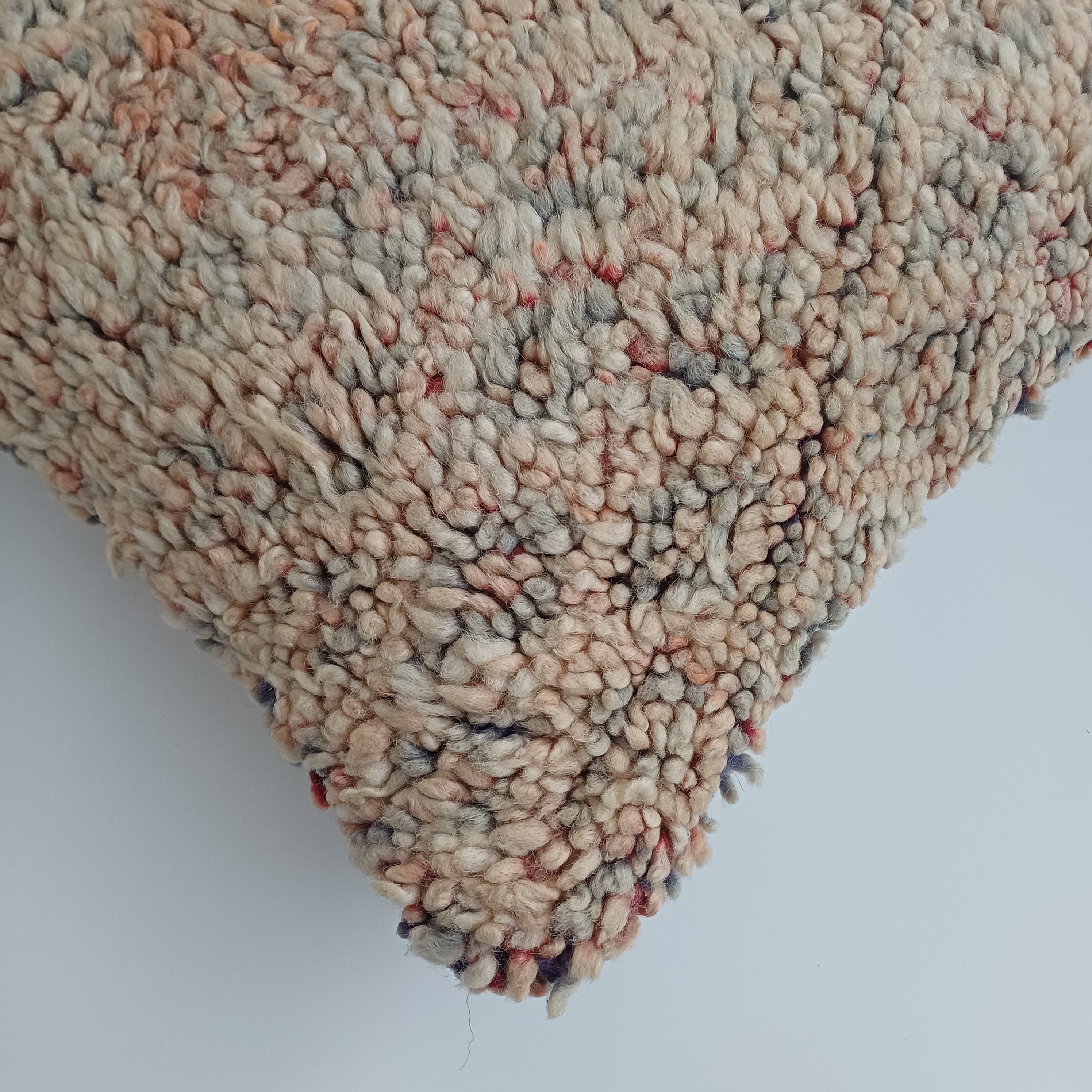Moroccan Vintage Wool Multicoloured Cushion Cover 16''x16'' / 42x42 CM