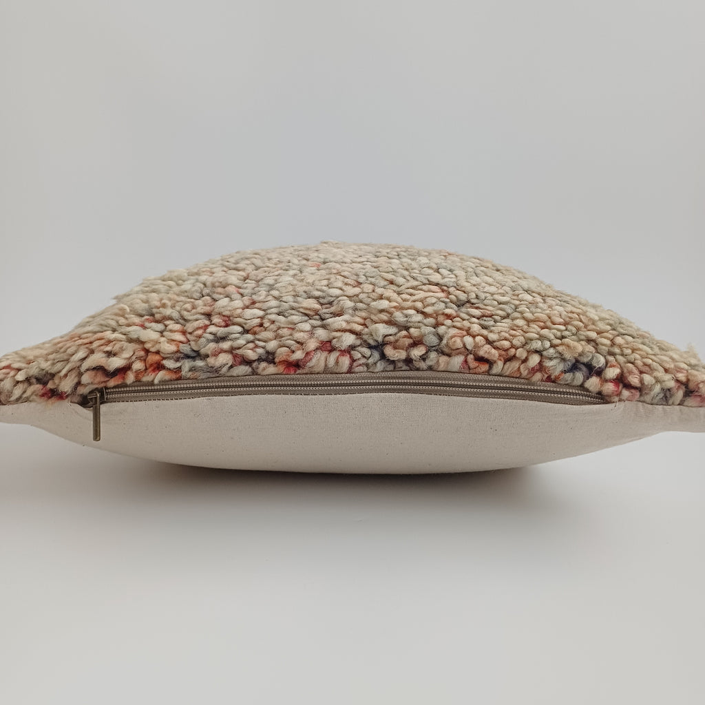Moroccan Vintage Wool Multicoloured Cushion Cover 16''x16'' / 42x42 CM