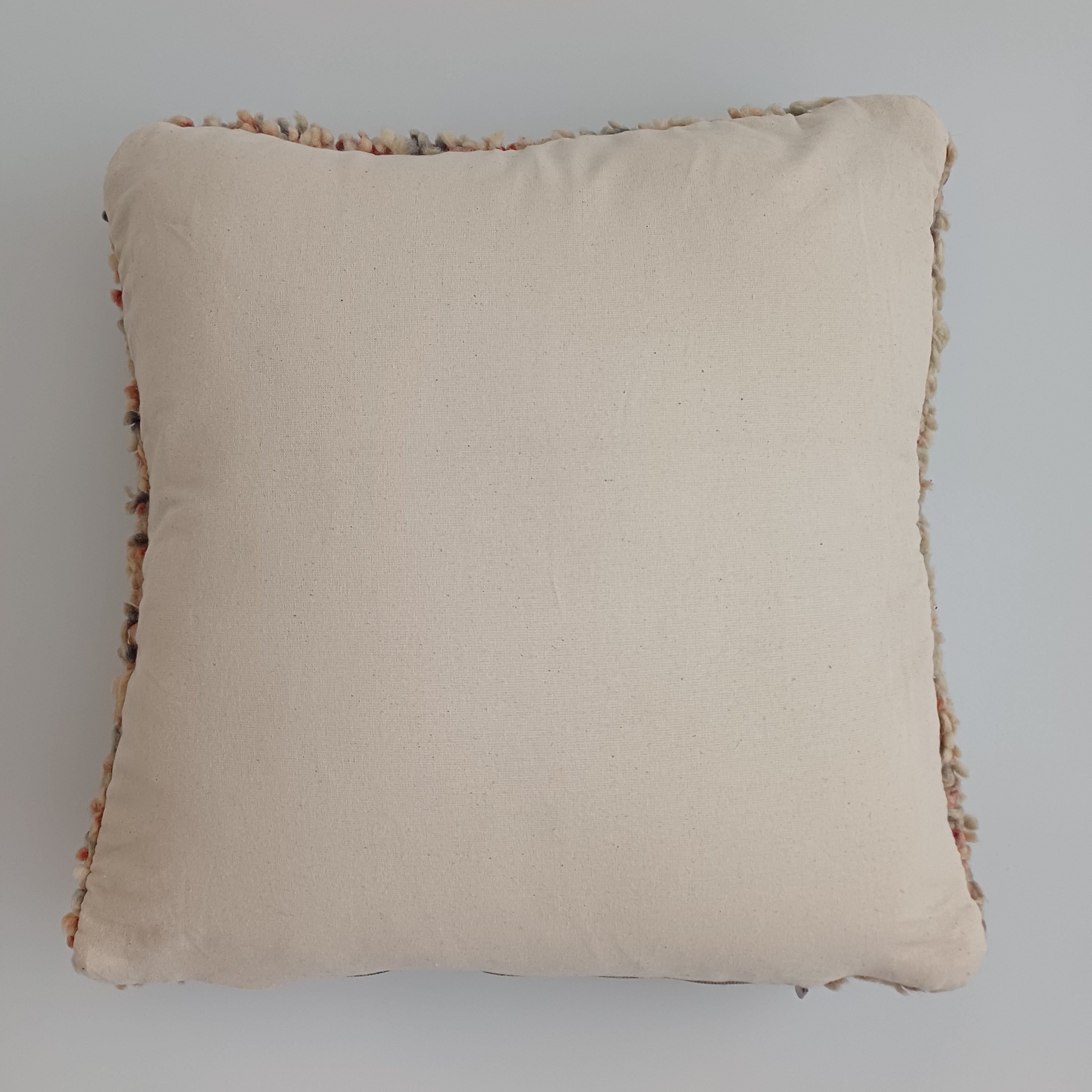 Moroccan Vintage Wool Multicoloured Cushion Cover 16''x16'' / 42x42 CM