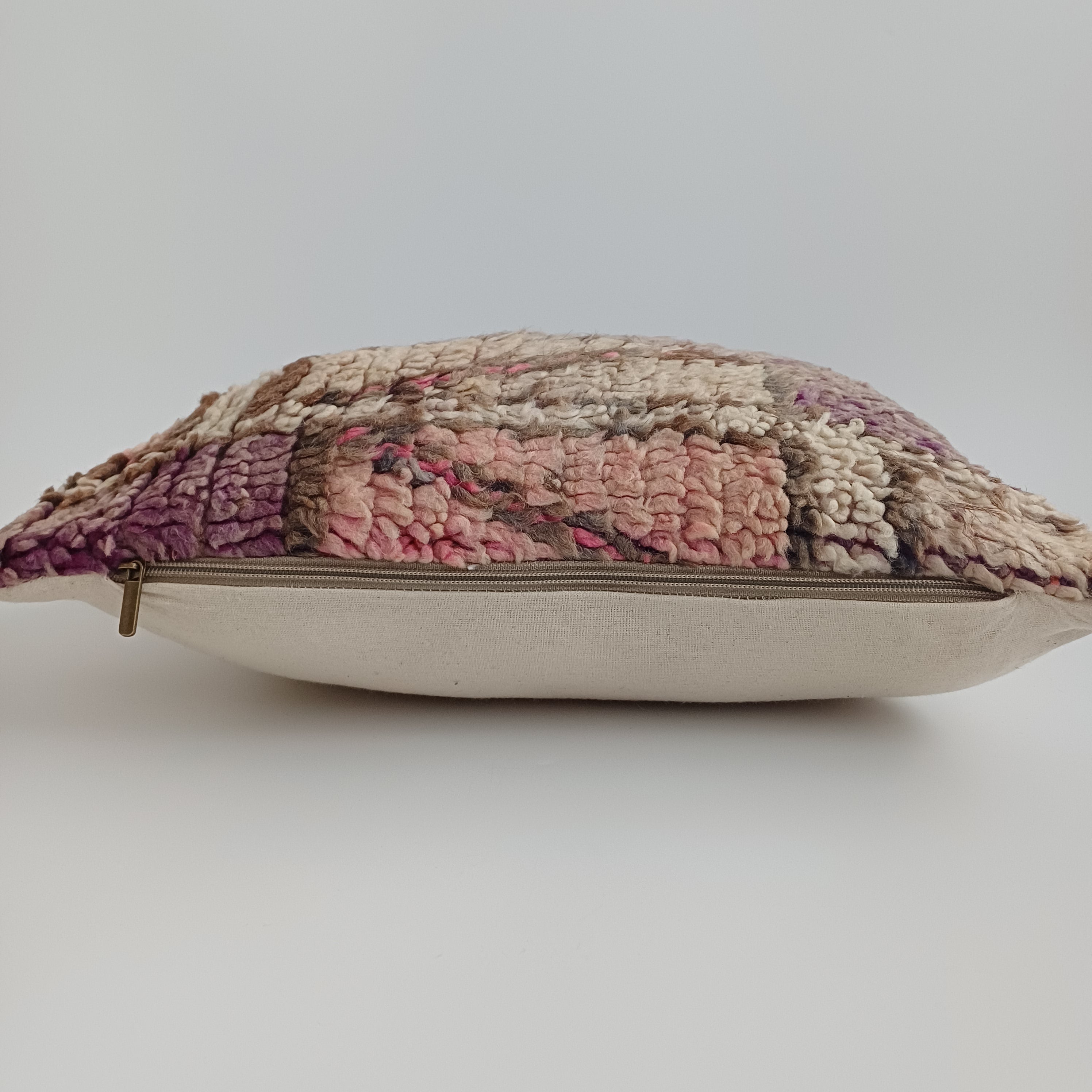 Moroccan Vintage Wool Multicoloured Cushion Cover 16''x16'' / 43x43 CM