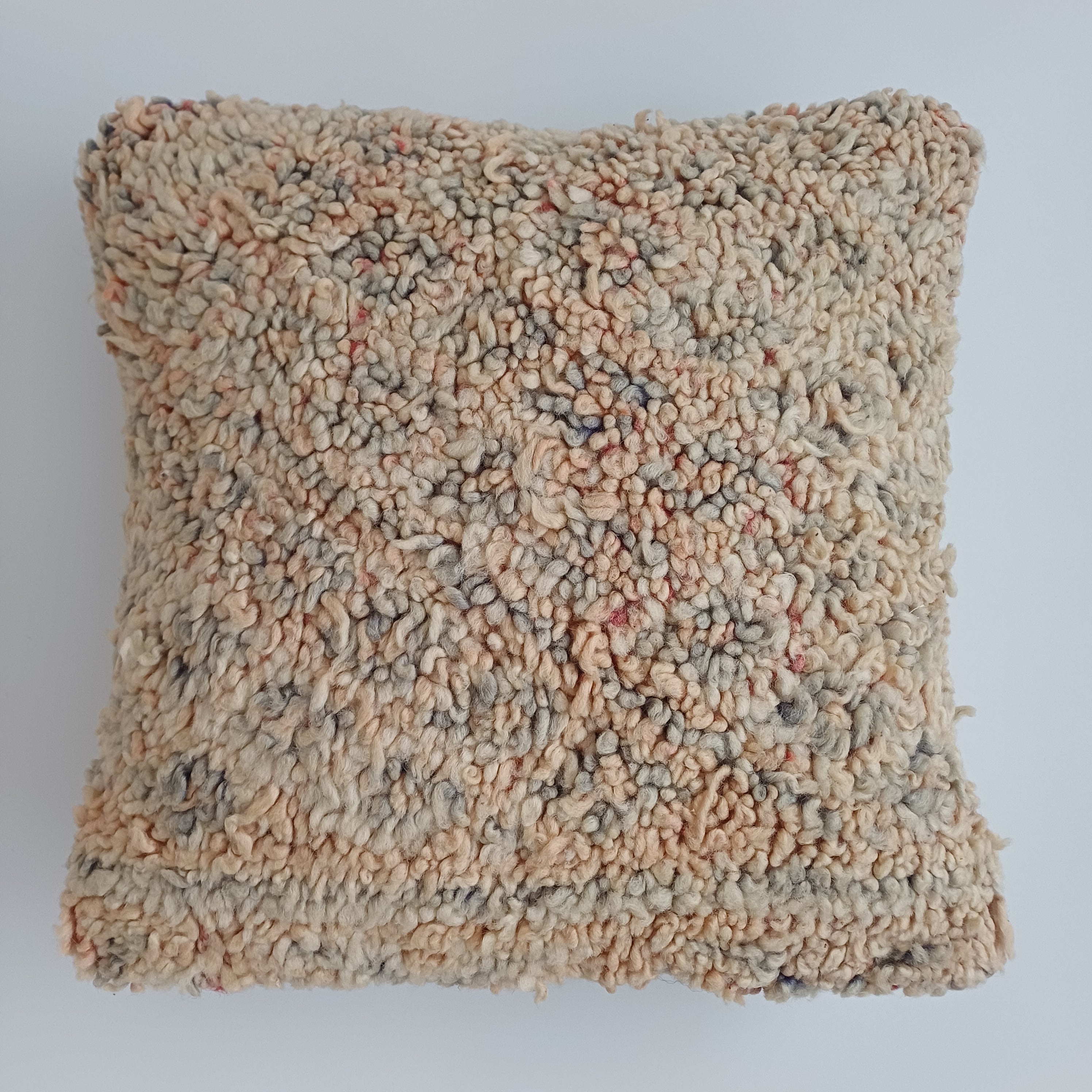 Moroccan Vintage Wool Multicoloured Cushion Cover 16''x16'' / 42x42 CM