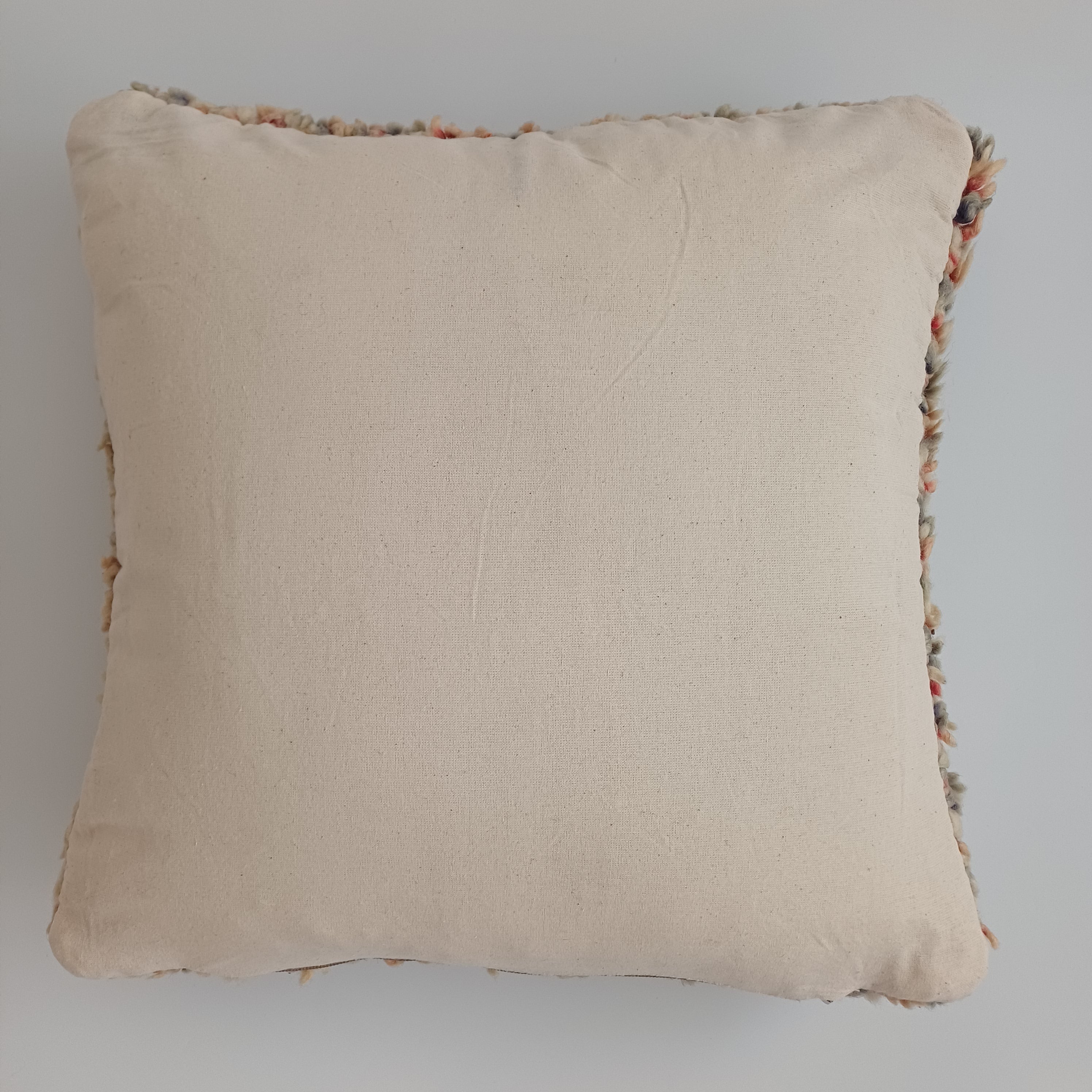 Moroccan Vintage Wool Multicoloured Cushion Cover 16''x16'' / 42x42 CM