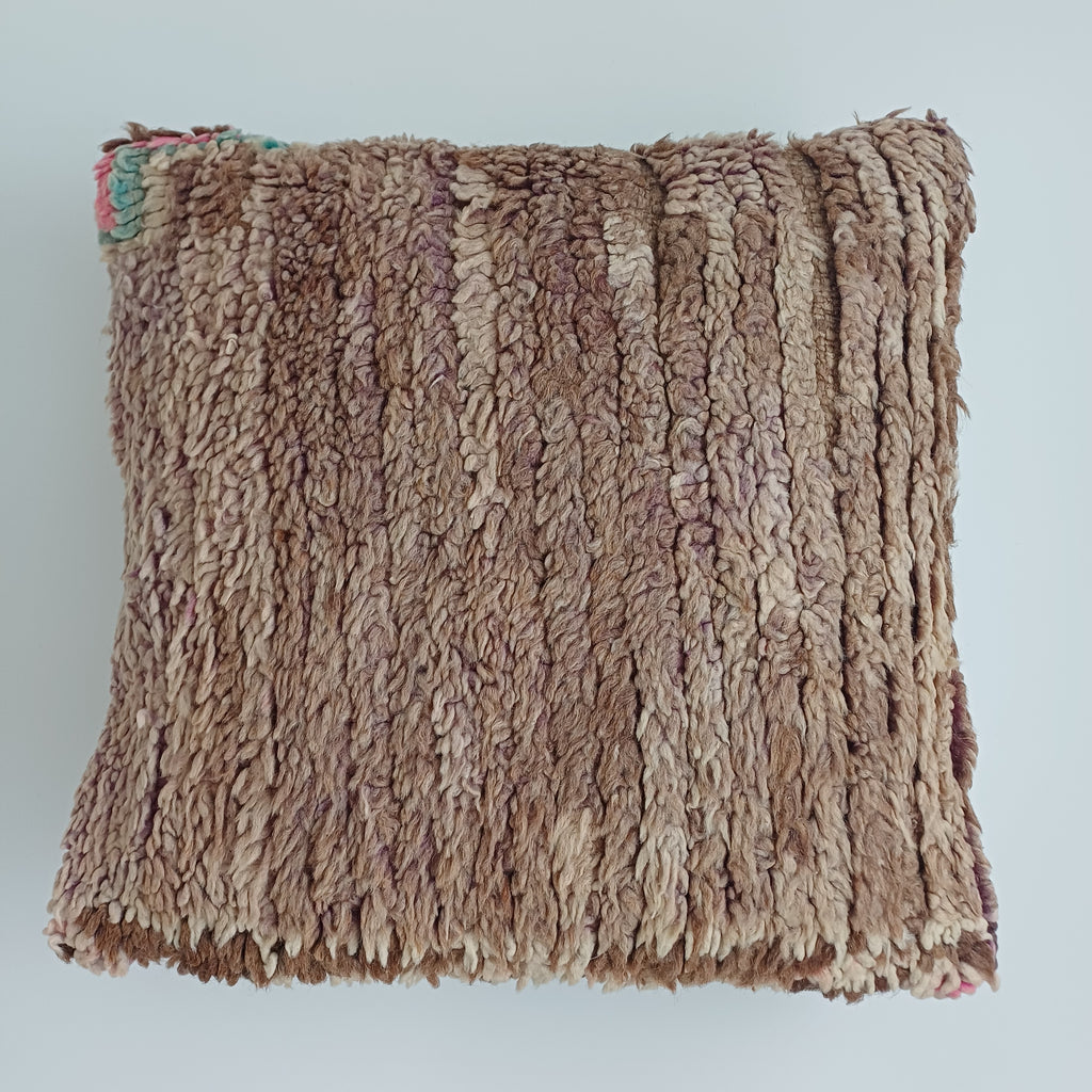 Moroccan Vintage Wool Multicoloured Cushion Cover 16''x16'' / 43x43 CM
