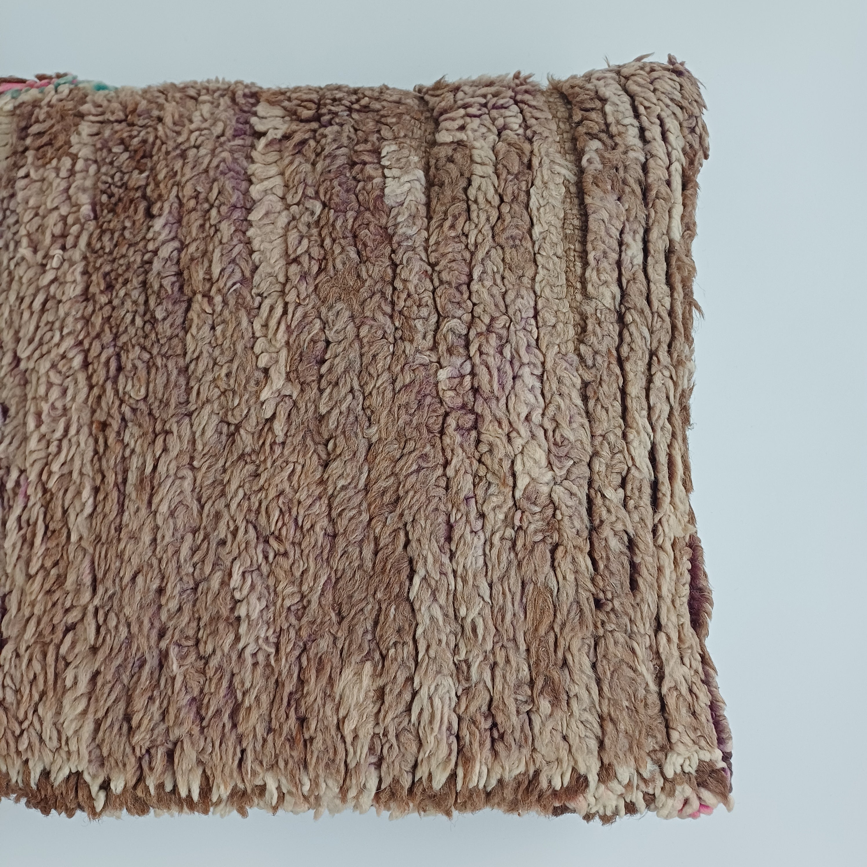 Moroccan Vintage Wool Multicoloured Cushion Cover 16''x16'' / 43x43 CM