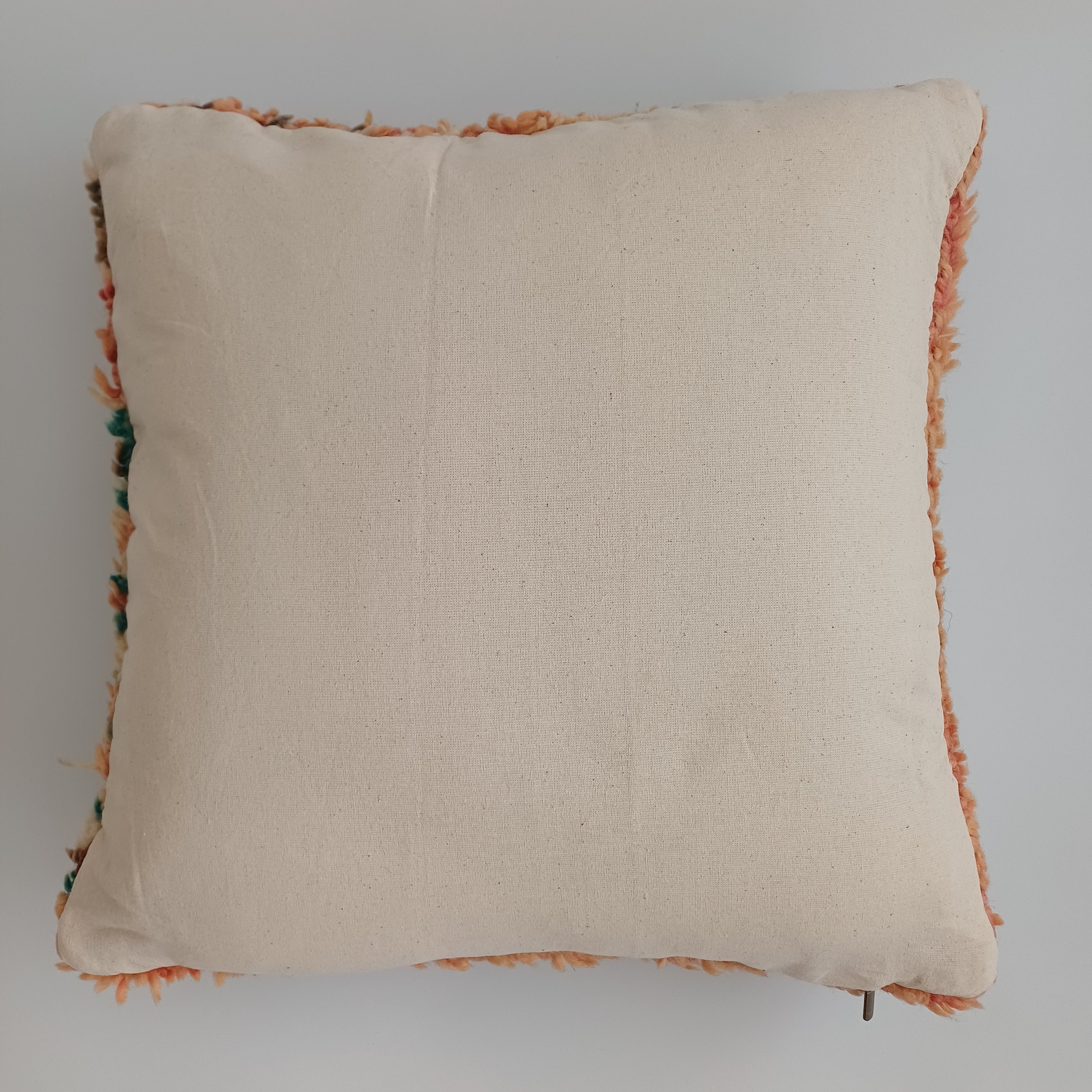 Moroccan Vintage Wool Multicoloured Cushion Cover 16''x16'' / 43x43 CM