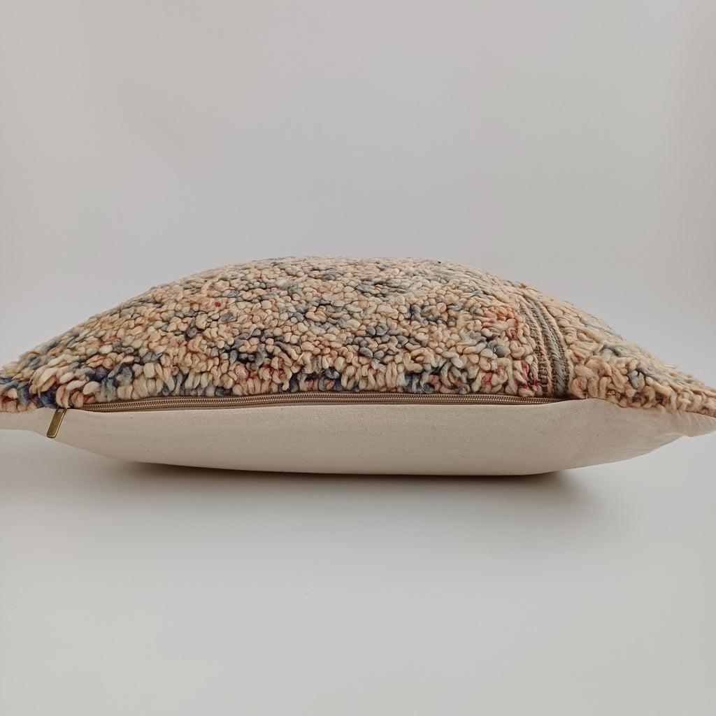 Moroccan Tribal Vintage Wool Multicoloured Cushion Cover 20''x20'' / 52x50 CM
