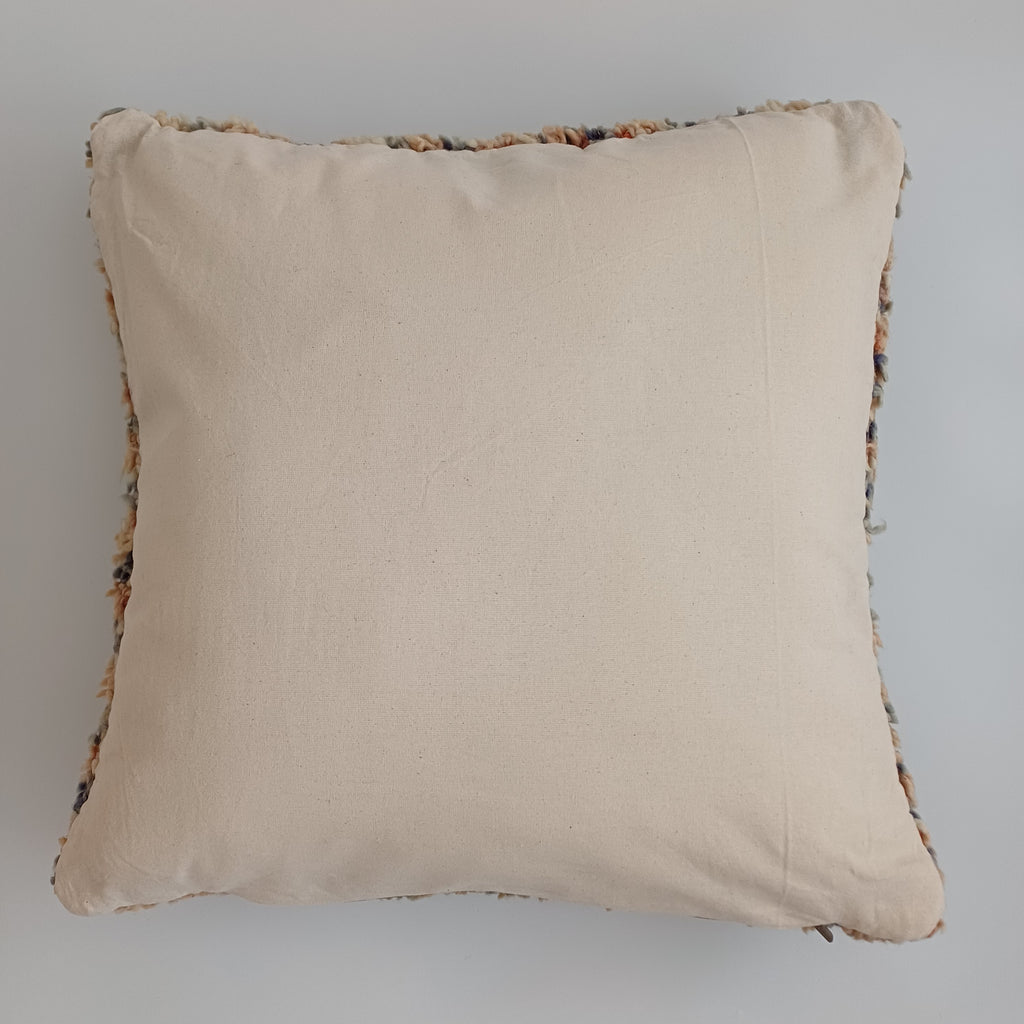 Moroccan Tribal Vintage Wool Multicoloured Cushion Cover 20''x20'' / 52x50 CM