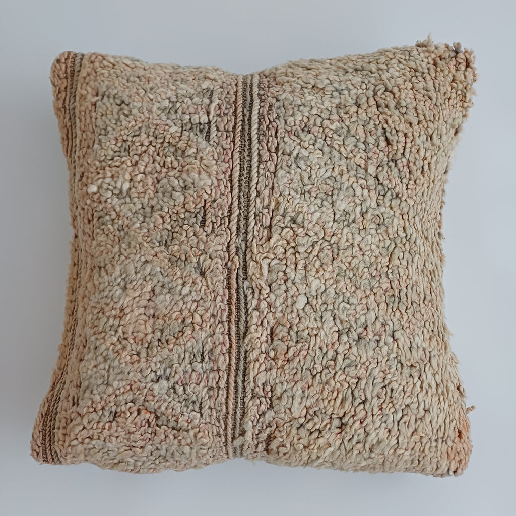 Moroccan Tribal Vintage Wool Multicoloured Cushion Cover 20''x20'' / 53x50 CM
