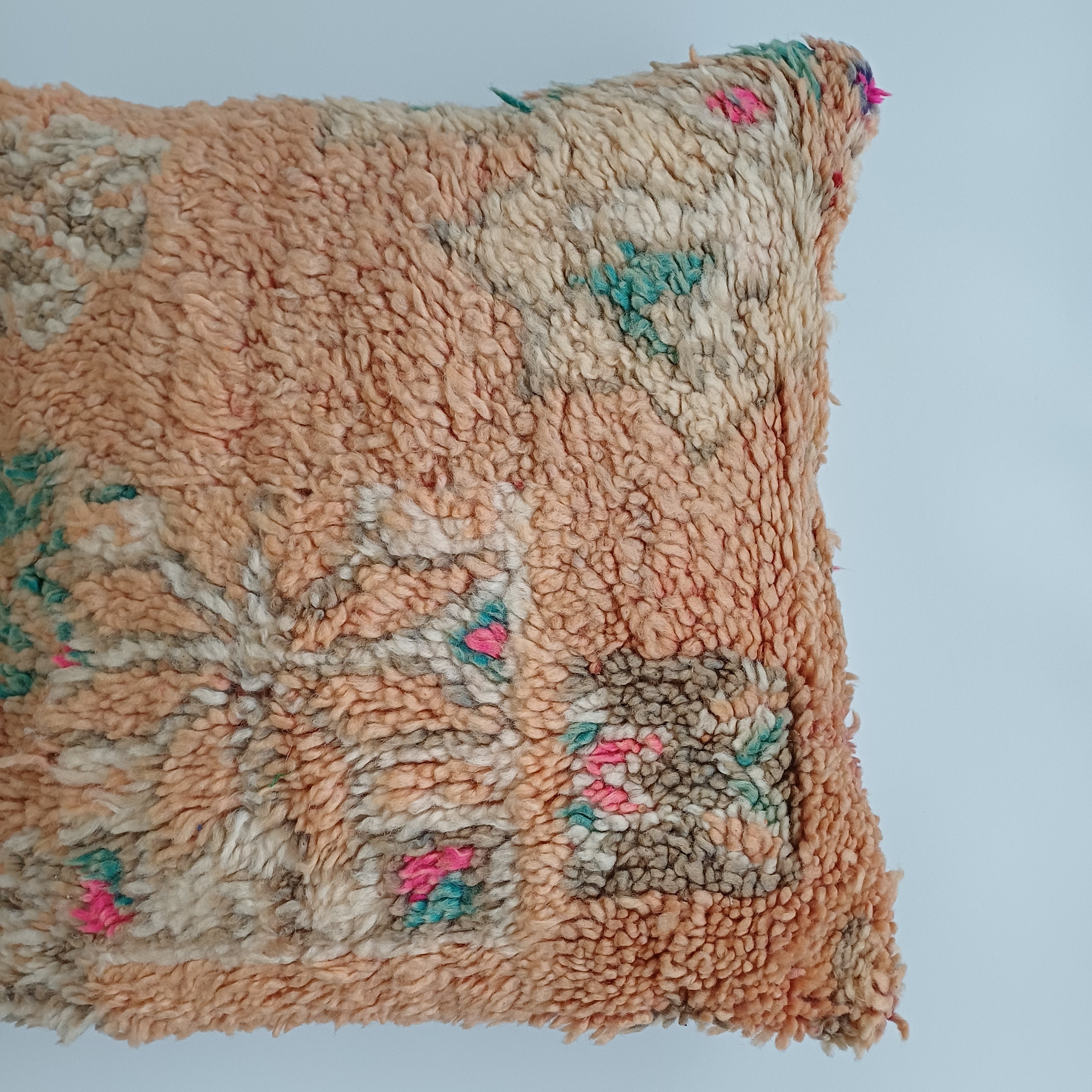 Moroccan Tribal Vintage Wool Multicoloured Cushion Cover 20''x20'' / 52x52 CM