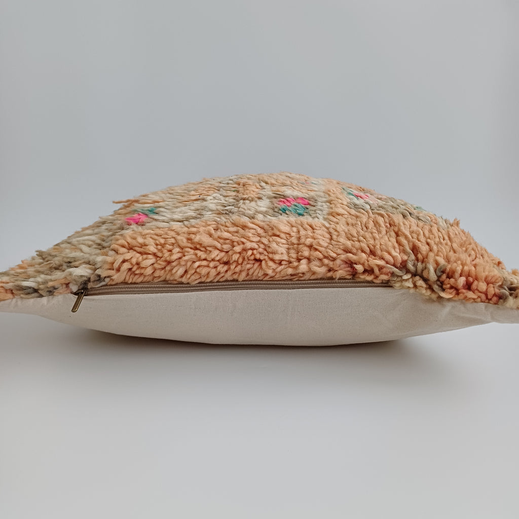 Moroccan Tribal Vintage Wool Multicoloured Cushion Cover 20''x20'' / 52x52 CM