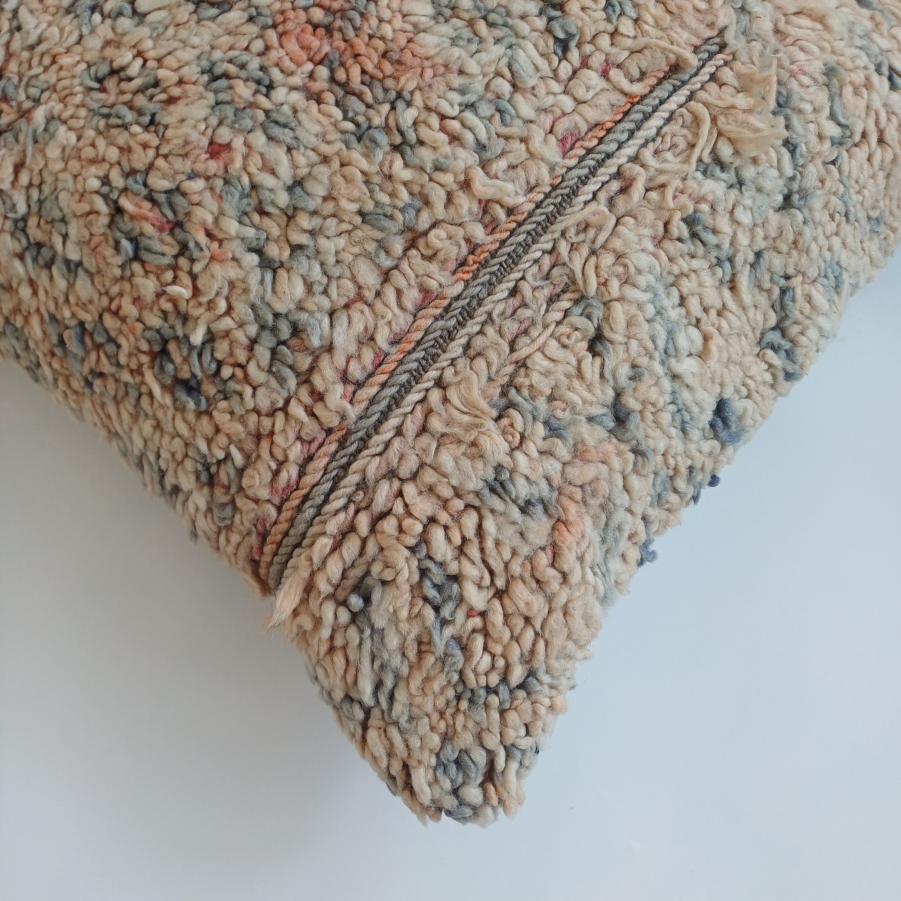 Moroccan Tribal Vintage Wool Multicoloured Cushion Cover 20''x20'' / 50x50 CM