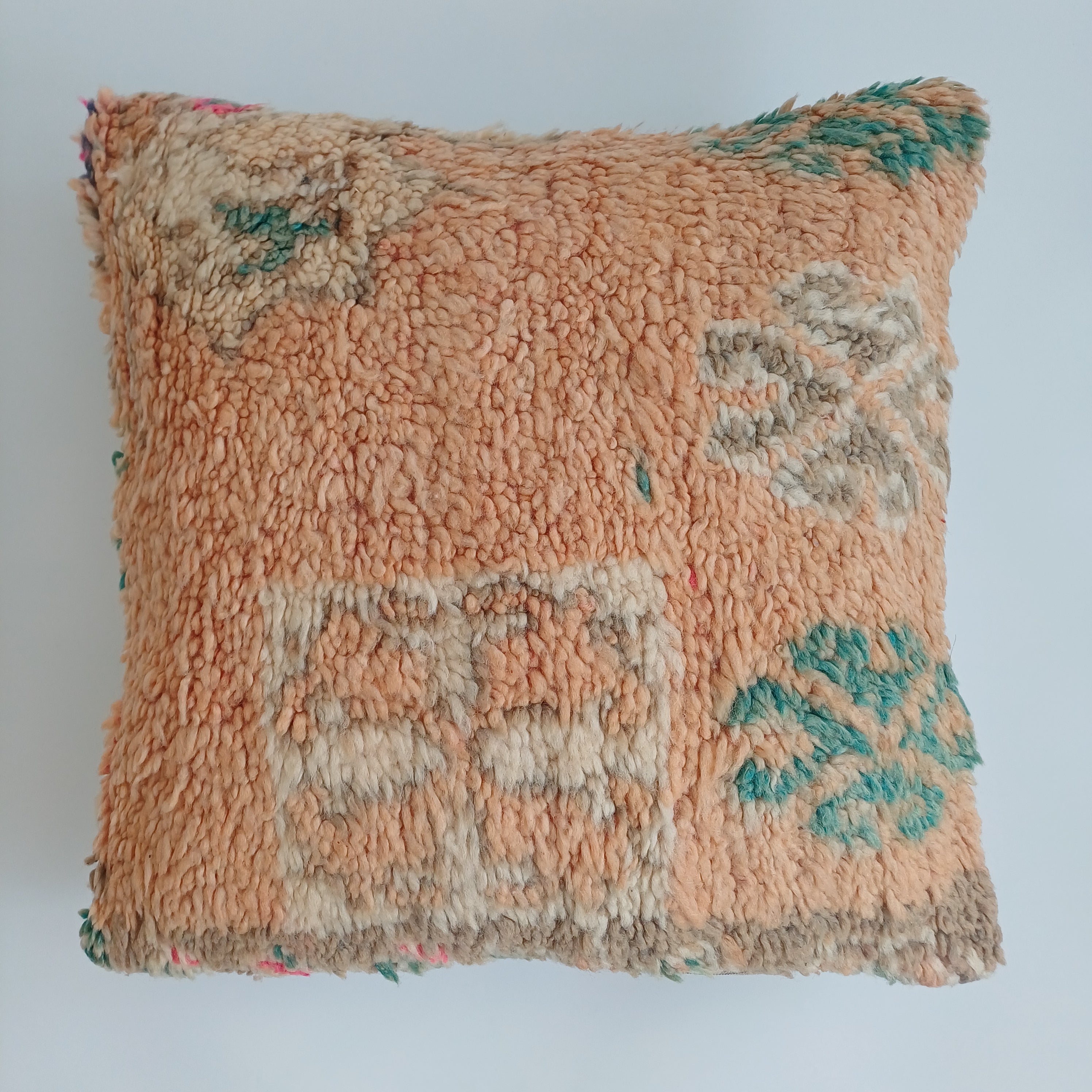 Moroccan Tribal Vintage Wool Multicoloured Cushion Cover 20''x20'' / 50x50 CM