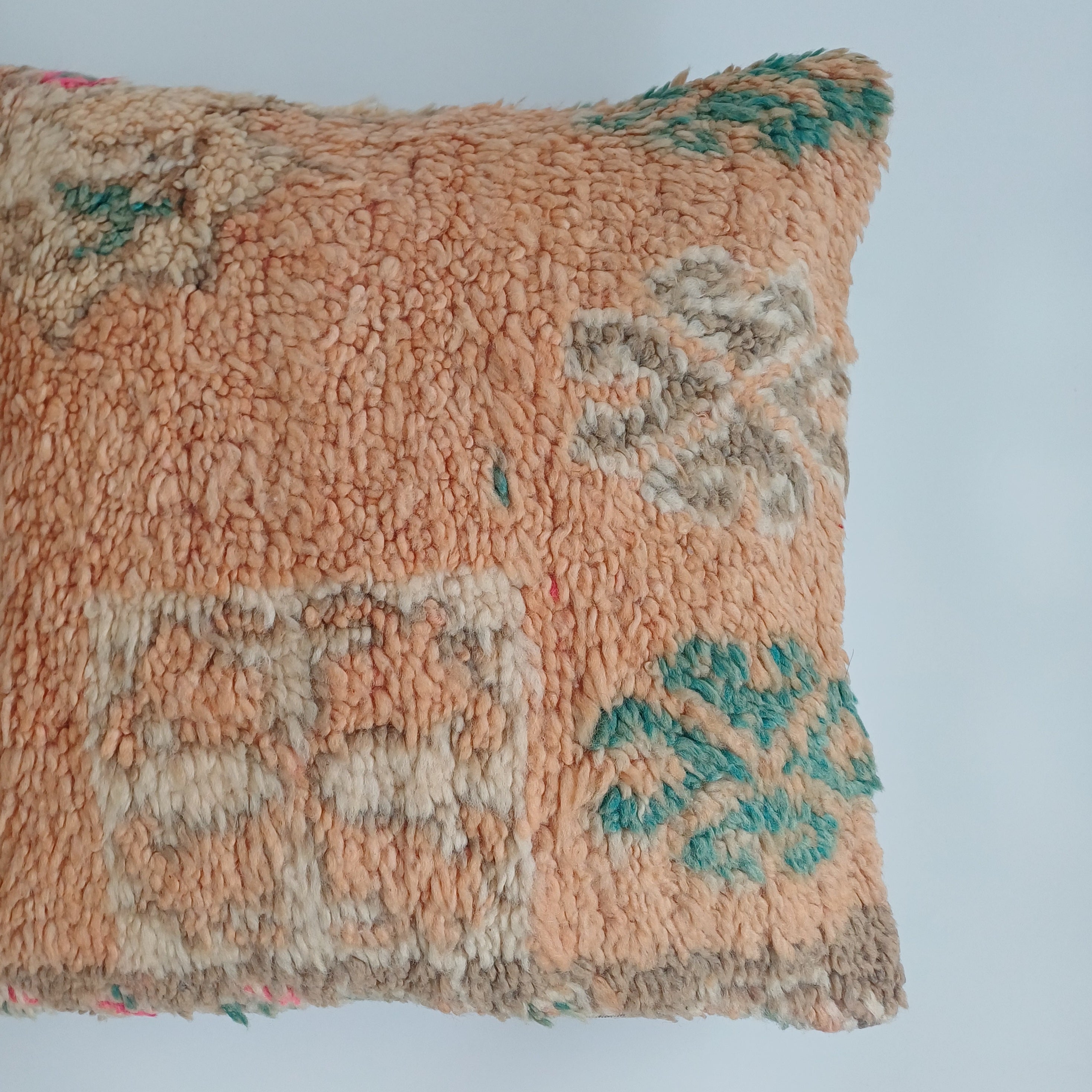 Moroccan Tribal Vintage Wool Multicoloured Cushion Cover 20''x20'' / 50x50 CM