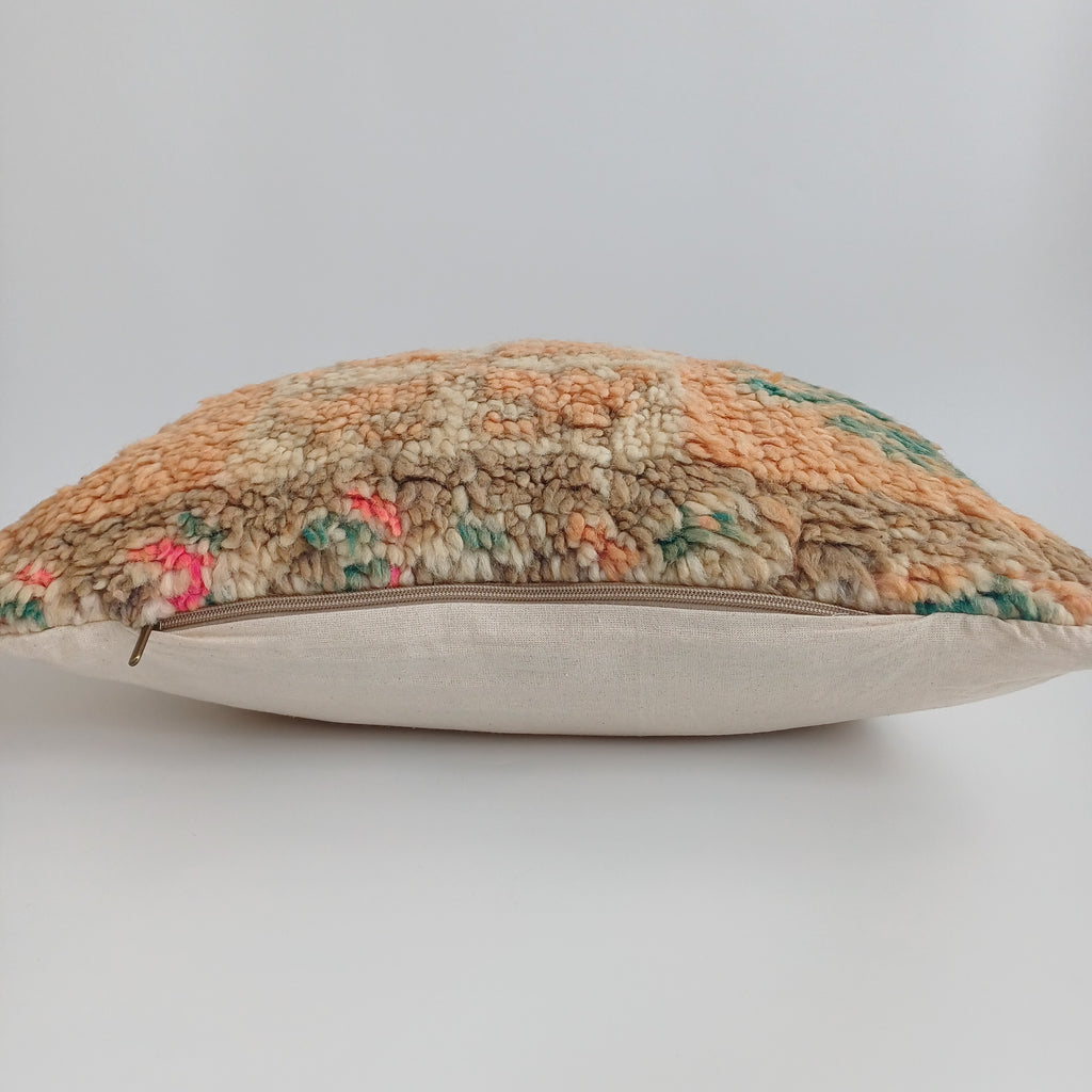 Moroccan Tribal Vintage Wool Multicoloured Cushion Cover 20''x20'' / 50x50 CM