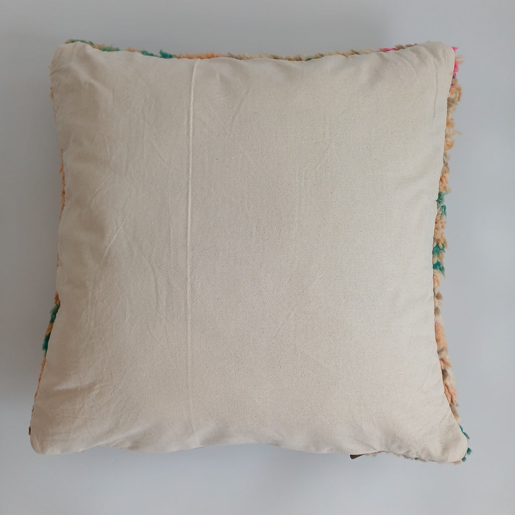 Moroccan Tribal Vintage Wool Multicoloured Cushion Cover 20''x20'' / 50x50 CM