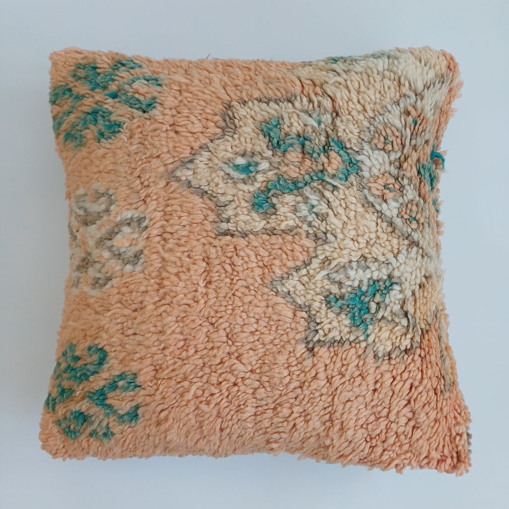 Moroccan Tribal Vintage Wool Multicoloured Cushion Cover 20''x20'' / 53x53 CM