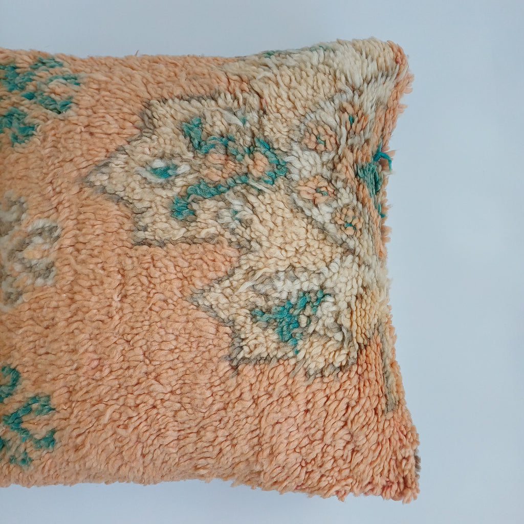 Moroccan Tribal Vintage Wool Multicoloured Cushion Cover 20''x20'' / 53x53 CM
