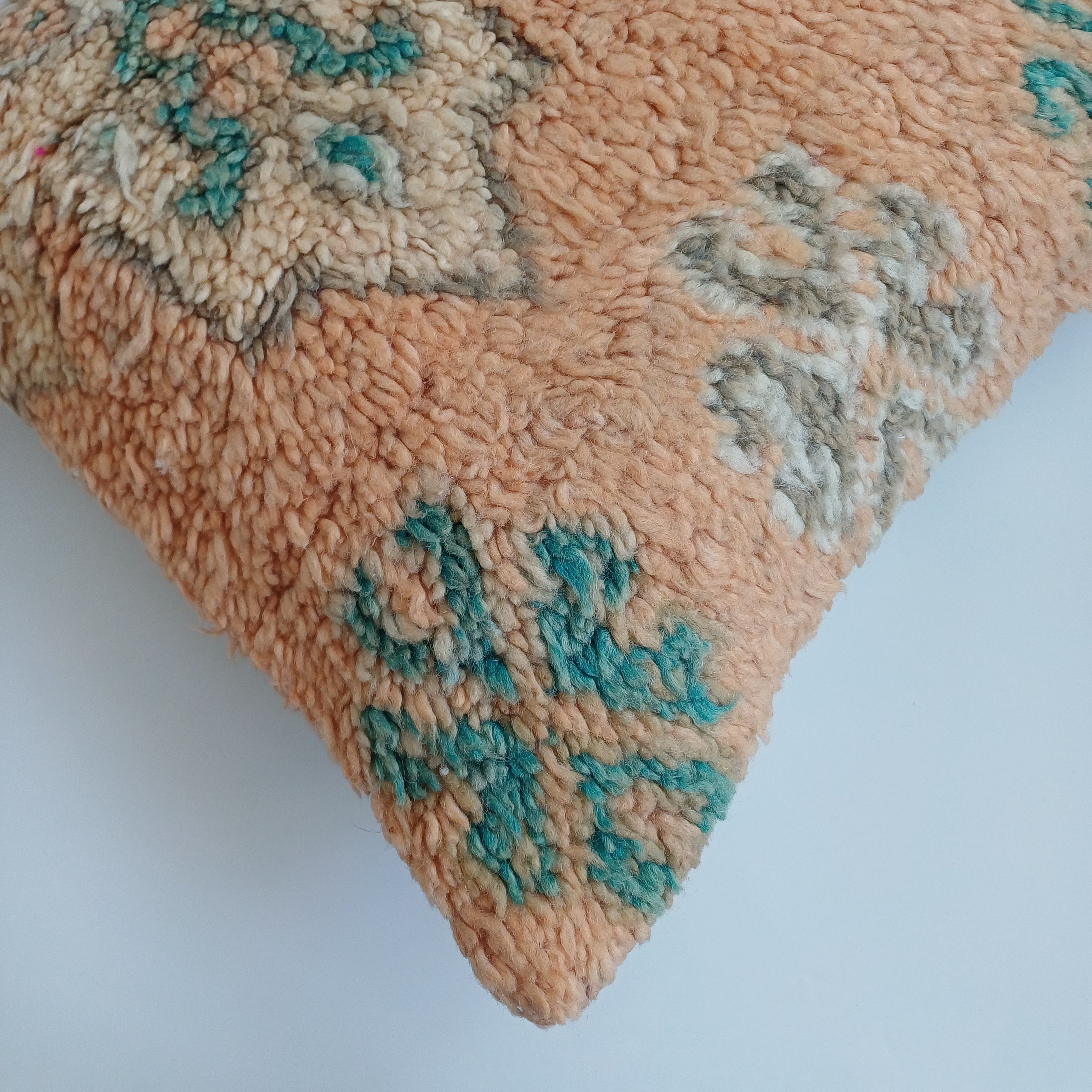 Moroccan Tribal Vintage Wool Multicoloured Cushion Cover 20''x20'' / 53x53 CM