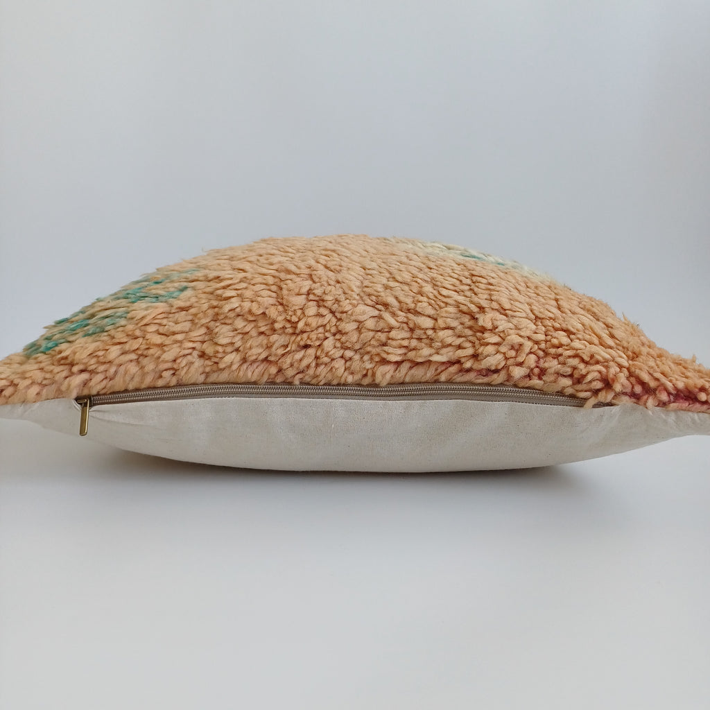 Moroccan Tribal Vintage Wool Multicoloured Cushion Cover 20''x20'' / 53x53 CM