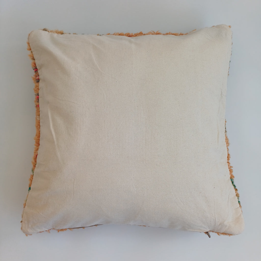 Moroccan Tribal Vintage Wool Multicoloured Cushion Cover 20''x20'' / 53x53 CM