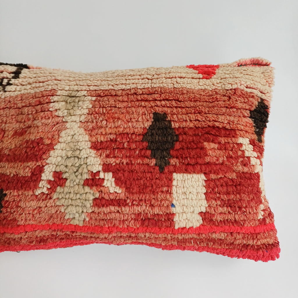 Moroccan Berber Handmade Vintage Wool Cushion Cover  24''x16'' / 60x40 CM