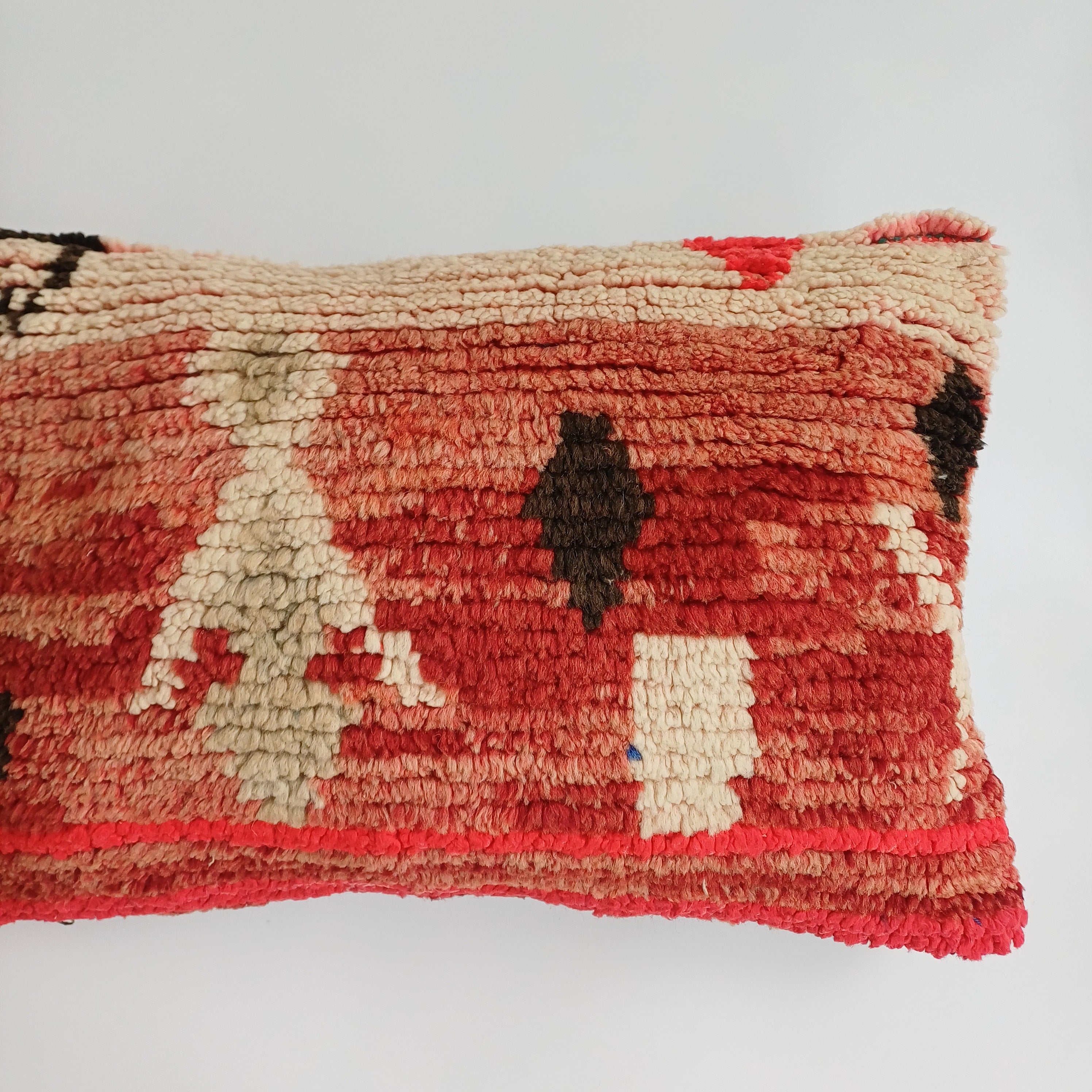 Moroccan Berber Handmade Vintage Wool Cushion Cover  24''x16'' / 60x40 CM
