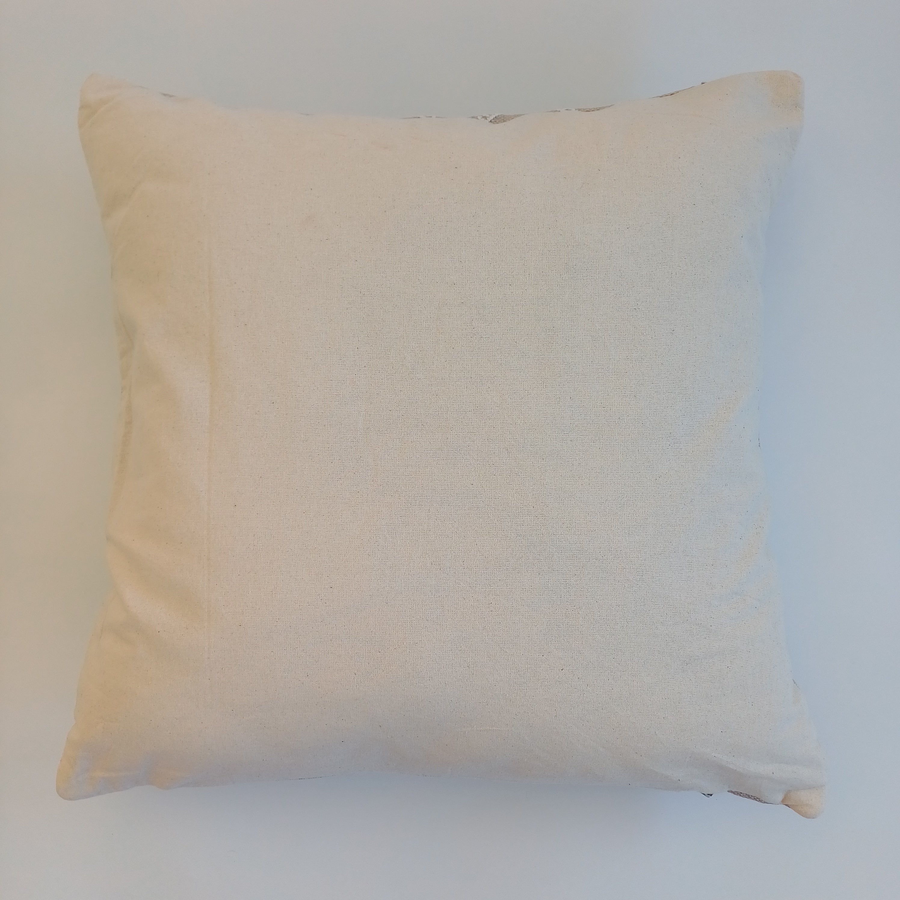 Moroccan Handmade Oatmeal Cactus Silk Cushion Cover 20''x20'' / 50x50 CM