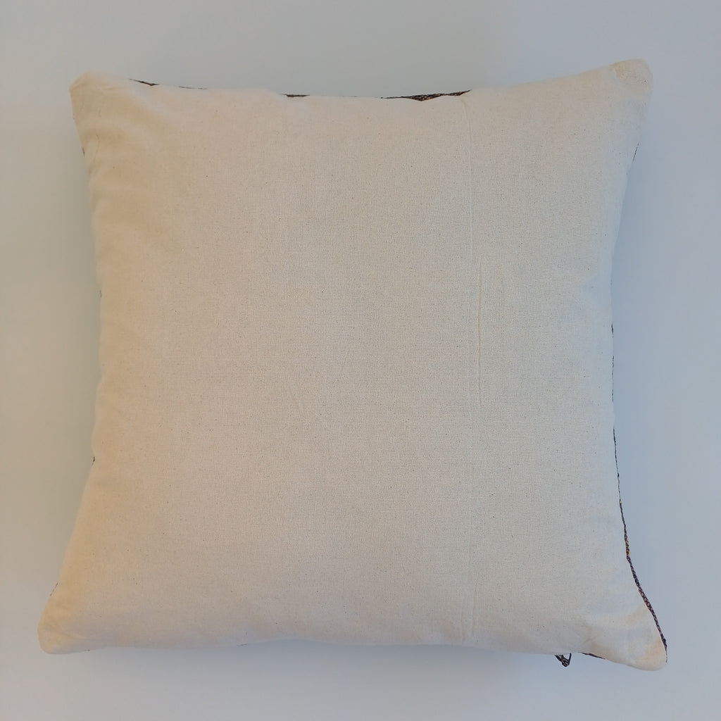 Moroccan Handmade Brown Cactus Silk Cushion Cover 20''x20'' / 50x50 CM