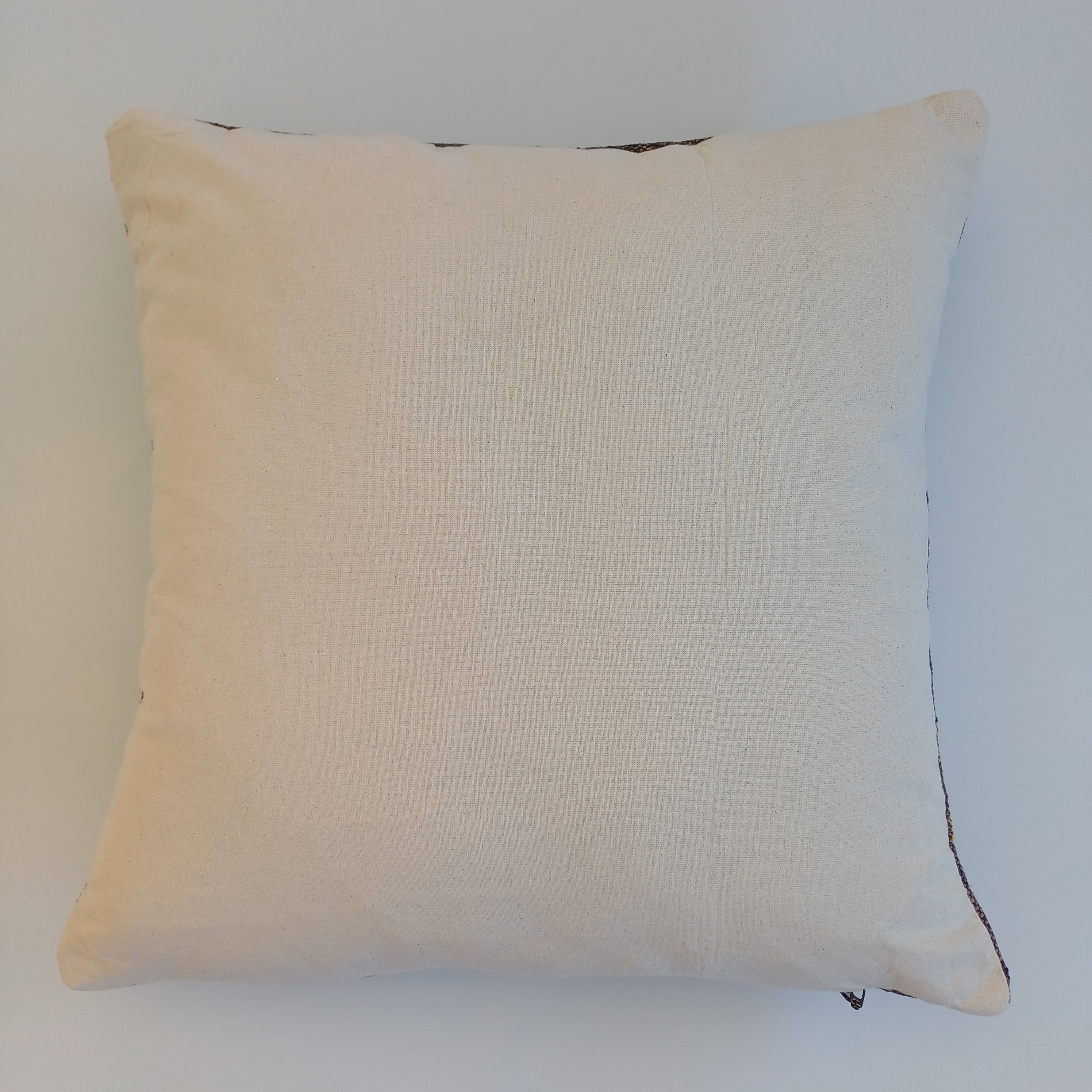 Moroccan Handmade Brown Cactus Silk Cushion Cover 20''x20'' / 50x50 CM