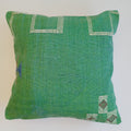 Moroccan Handmade Green Cactus Silk Cushion Cover 20''x20'' / 50x50 CM