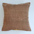 Moroccan Handmade Brown Cactus Silk Cushion Cover 20''x20'' / 50x50 CM