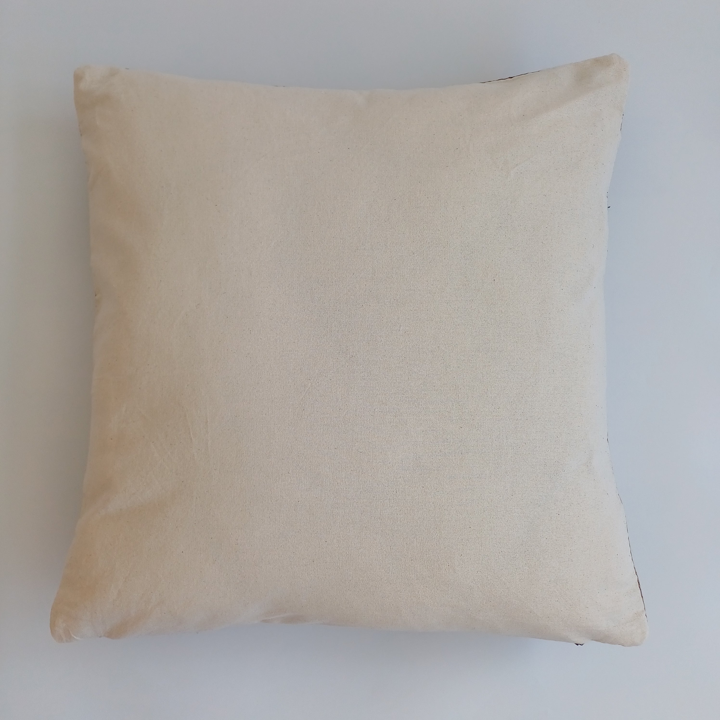 Moroccan Handmade Brown Cactus Silk Cushion Cover 20''x20'' / 50x50 CM