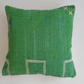 Moroccan Handmade Green Cactus Silk Cushion Cover 20''x20'' / 50x50 CM