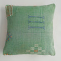 Moroccan Handmade Sage Green Cactus Silk Cushion Cover 20''x20'' / 50x50 CM